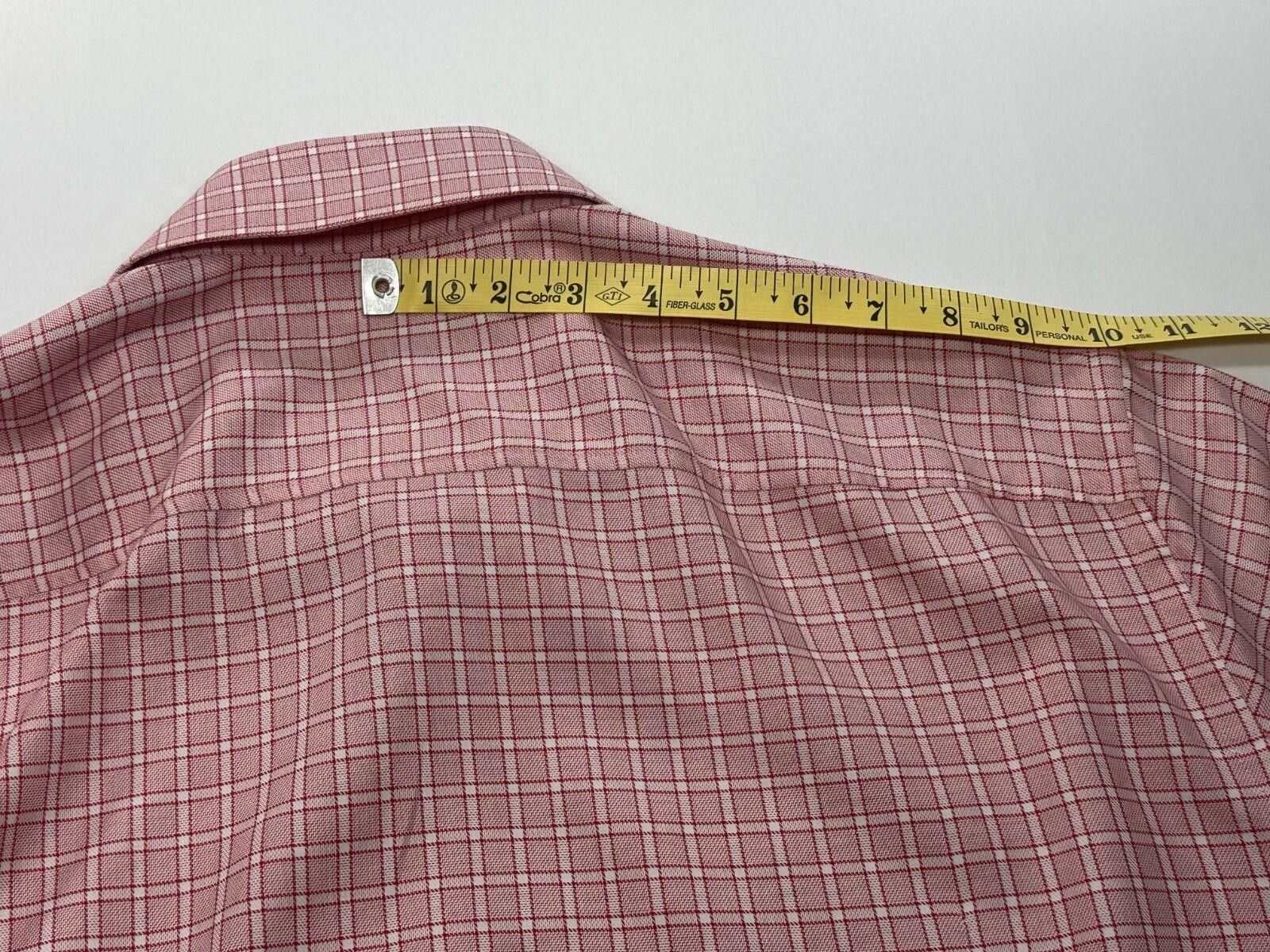 Hugo Boss Hugo Boss Slim Fit Cotton Checked Button Up Red Mens XL Size US XL / EU 56 / 4 - 5 Thumbnail