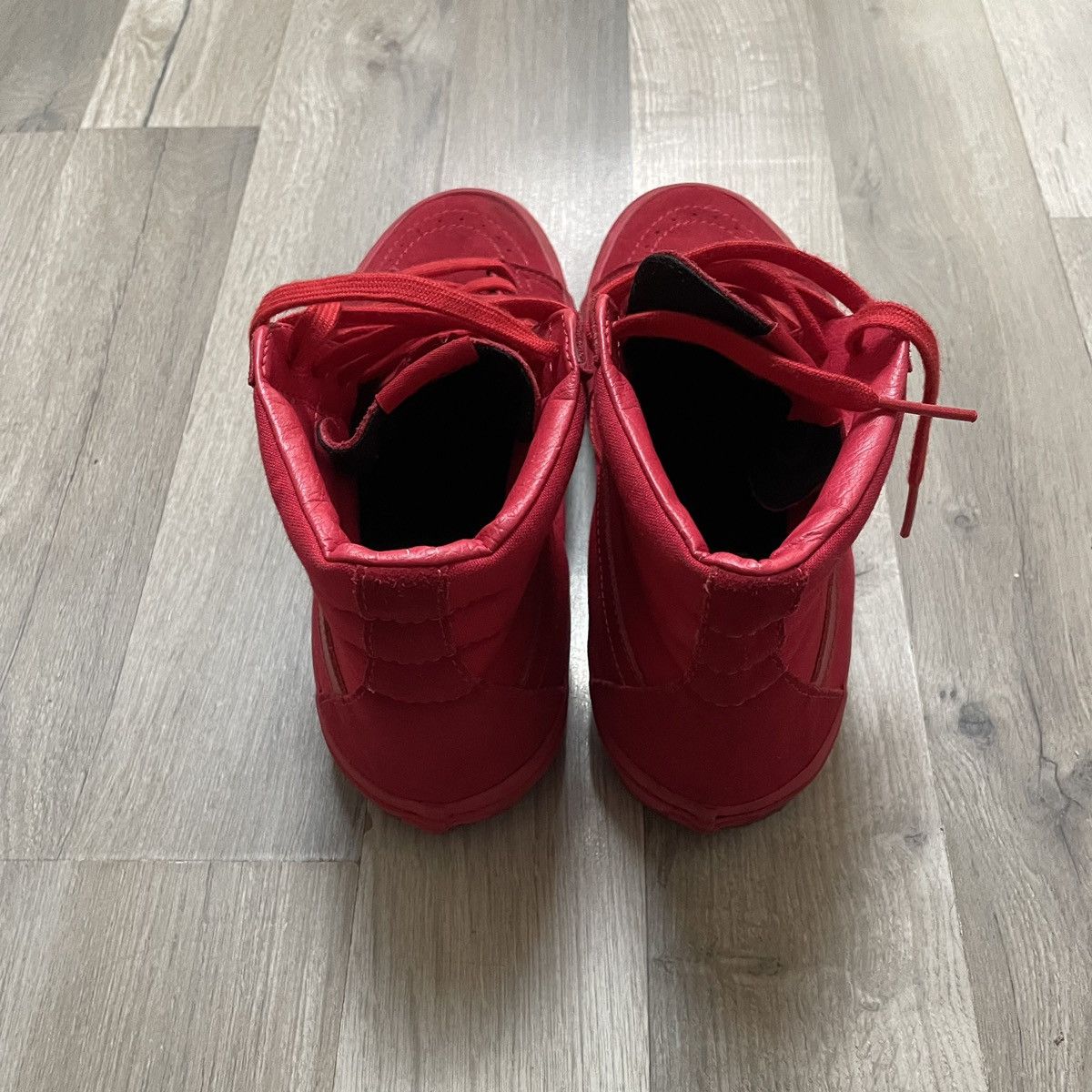 Vans Rare! Vans Sk8-Hi “Mono Red” 2016 Size US 10.5 / EU 43-44 - 5 Thumbnail