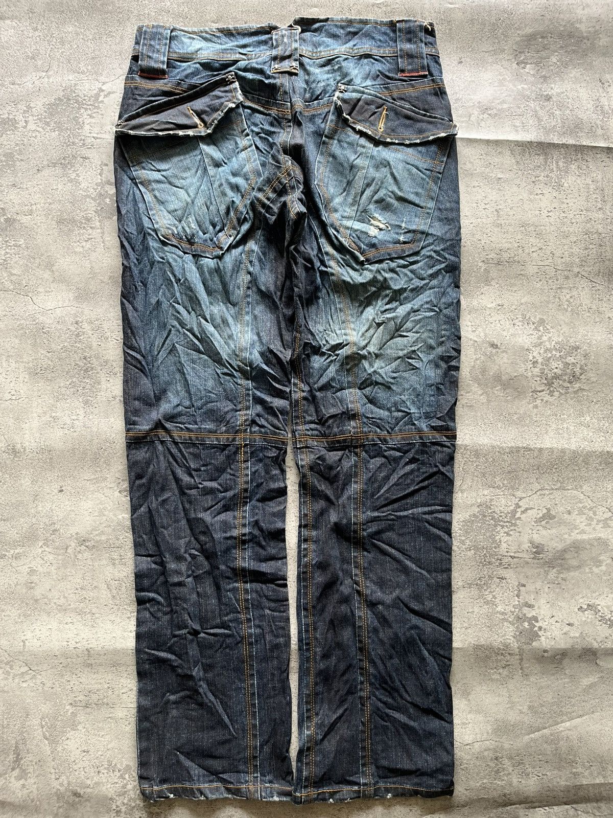 5351 POUR LES HOMMES HOMME Japan Skull Denim – Grunge Style Size US 32 / EU 48 - 11 Thumbnail