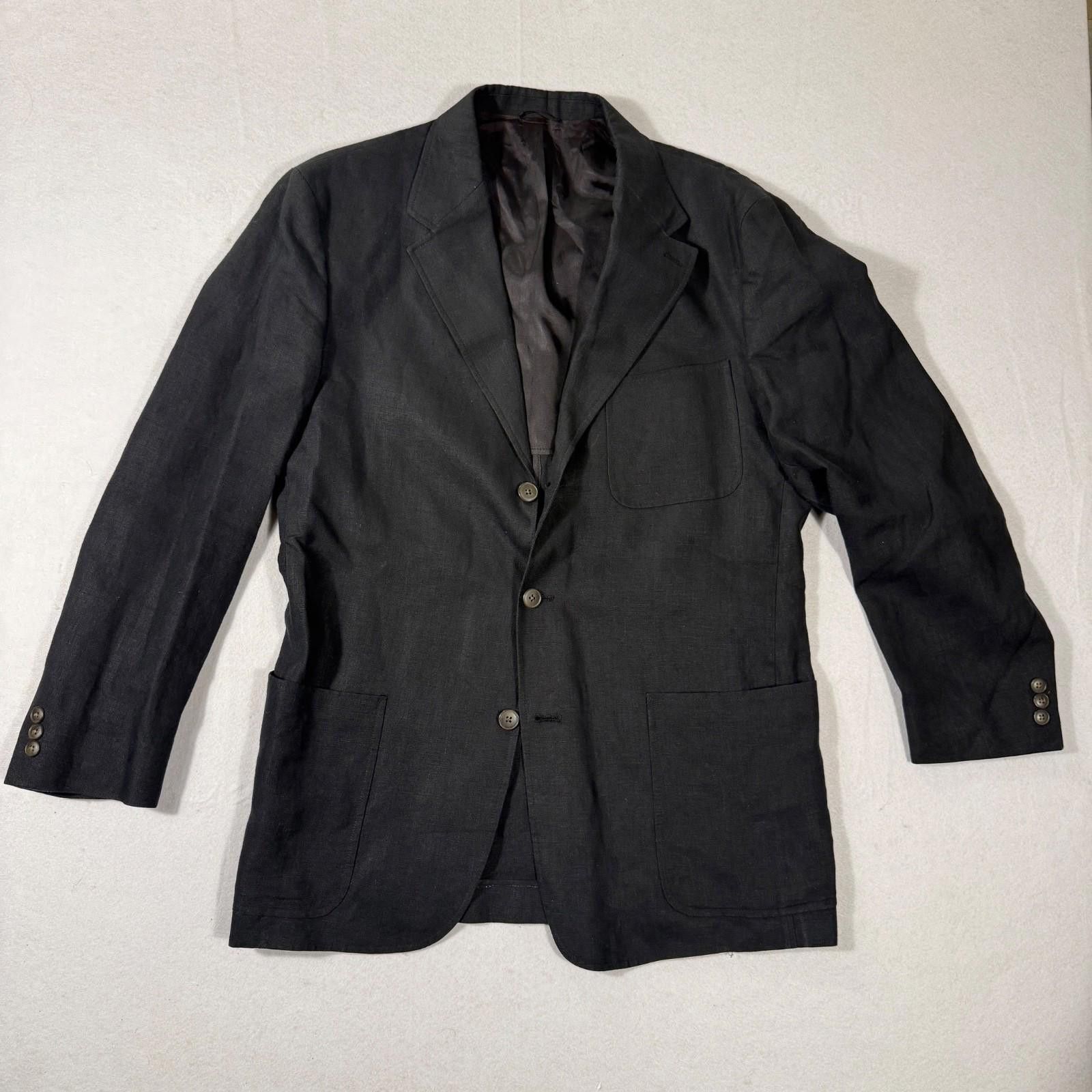 J.Crew Vintage J Crew Oarsman Mens Navy irish Linen Blazer 40R Size 40R - 1 Thumbnail