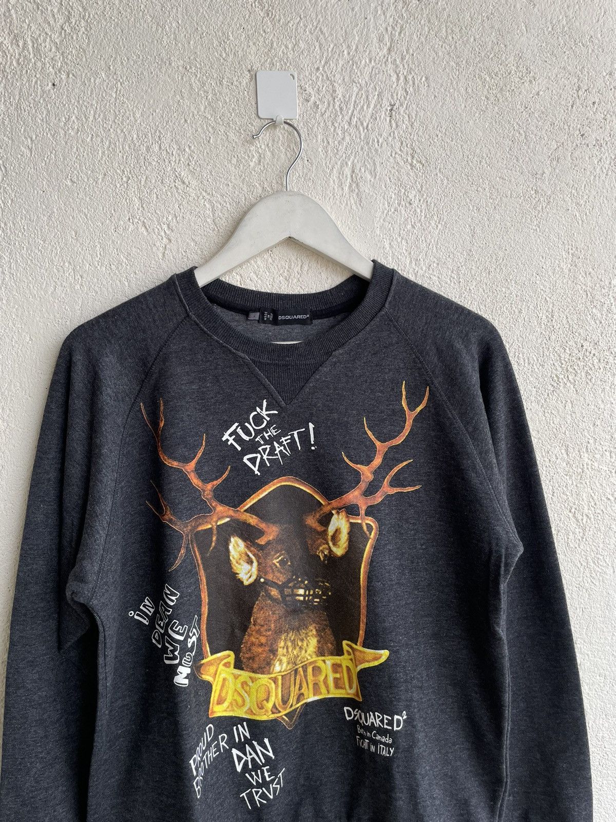 Dsquared2 × Vintage 2000s Dsquared sweatshirt Deer logo Size US S / EU 44-46 / 1 - 2 Thumbnail