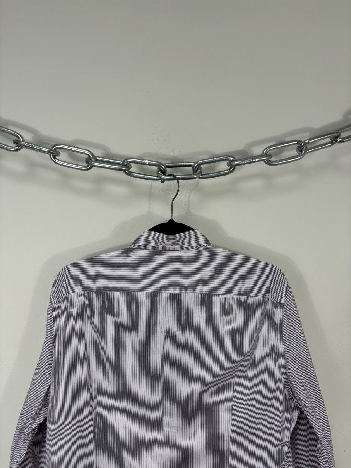 Ermenegildo Zegna Ermenegildo Zegna Men’s Striped Contemporary Button Up Shirt Size US M / EU 48-50 / 2 - 13 Thumbnail