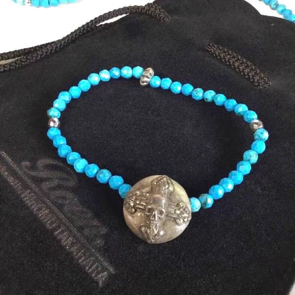 Roen Roen Turquoise Large Silver Coin Bracelet K11 Size ONE SIZE - 1 Thumbnail