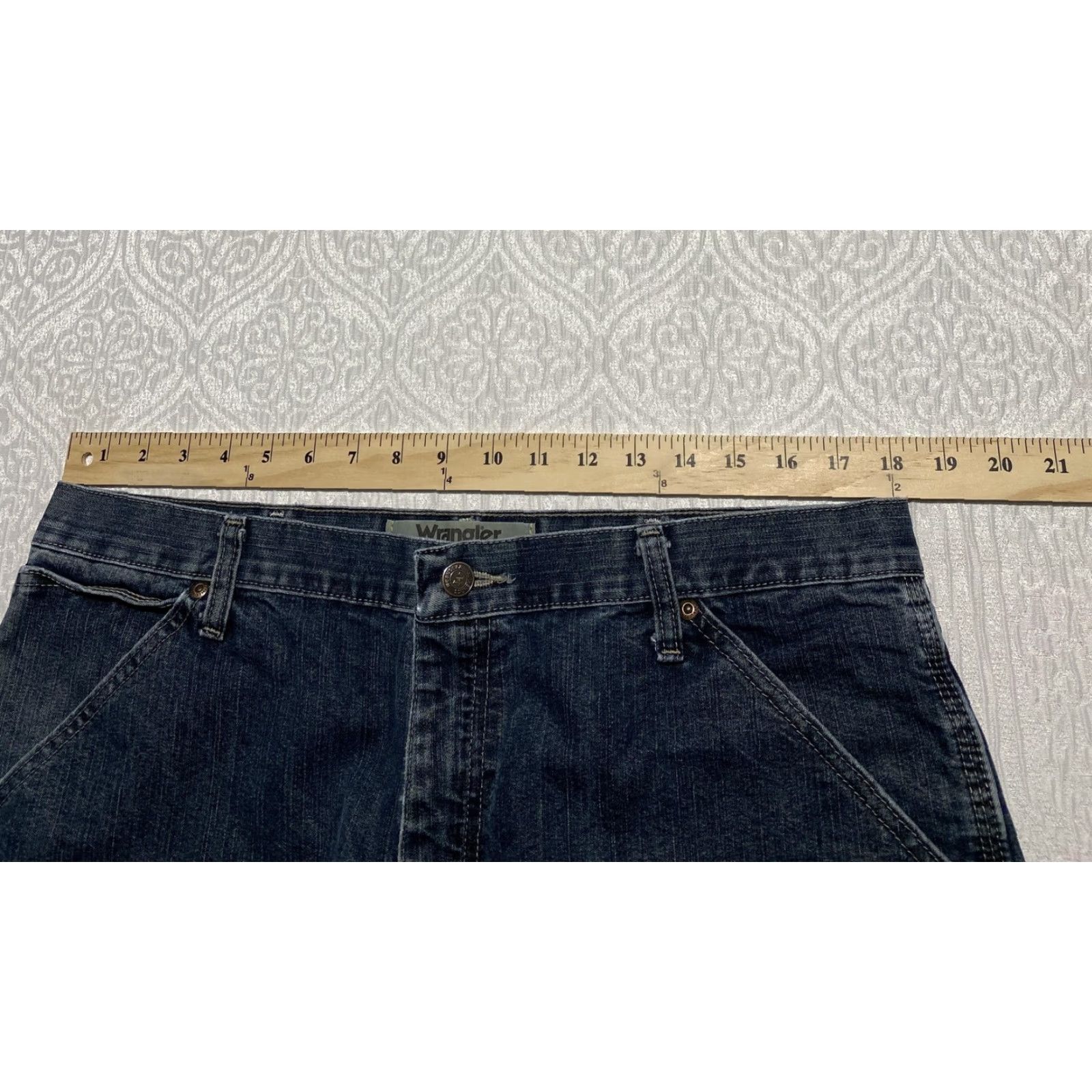 Wrangler Wrangler Authentics Jeans Mens 36x32 Blue Denim Carpenter Workwear Relaxed Fit Jeans Size US 36 / EU 52 - 5 Thumbnail