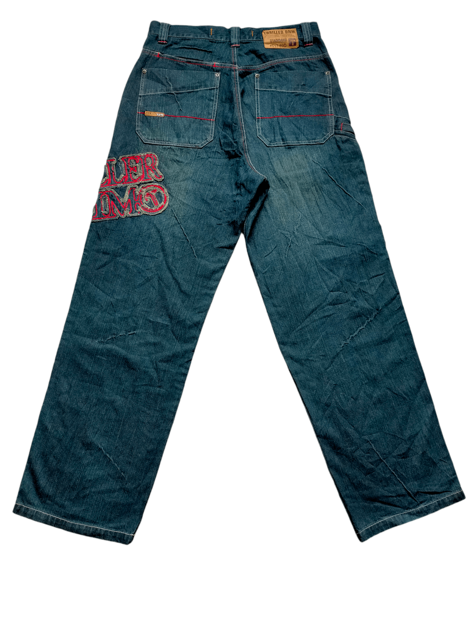 JNCO × Japanese Brand Thriller Denim Baggy Hip Hop Style Jeans Size US 32 / EU 48 - 2 Thumbnail