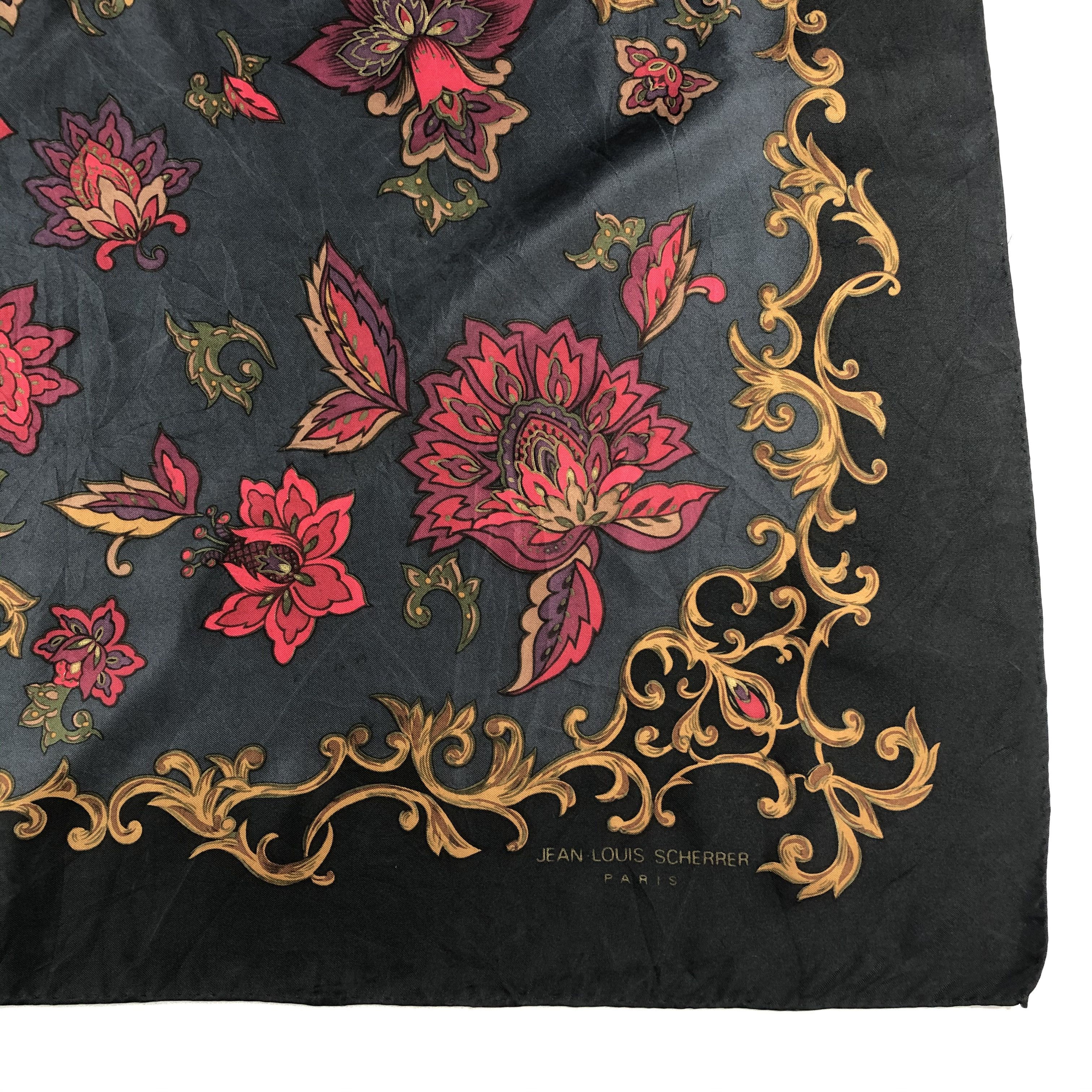 Jean-Louis Scherrer Vintage Jean Louis Scherrer Silk Scarf Size ONE SIZE - 4 Thumbnail