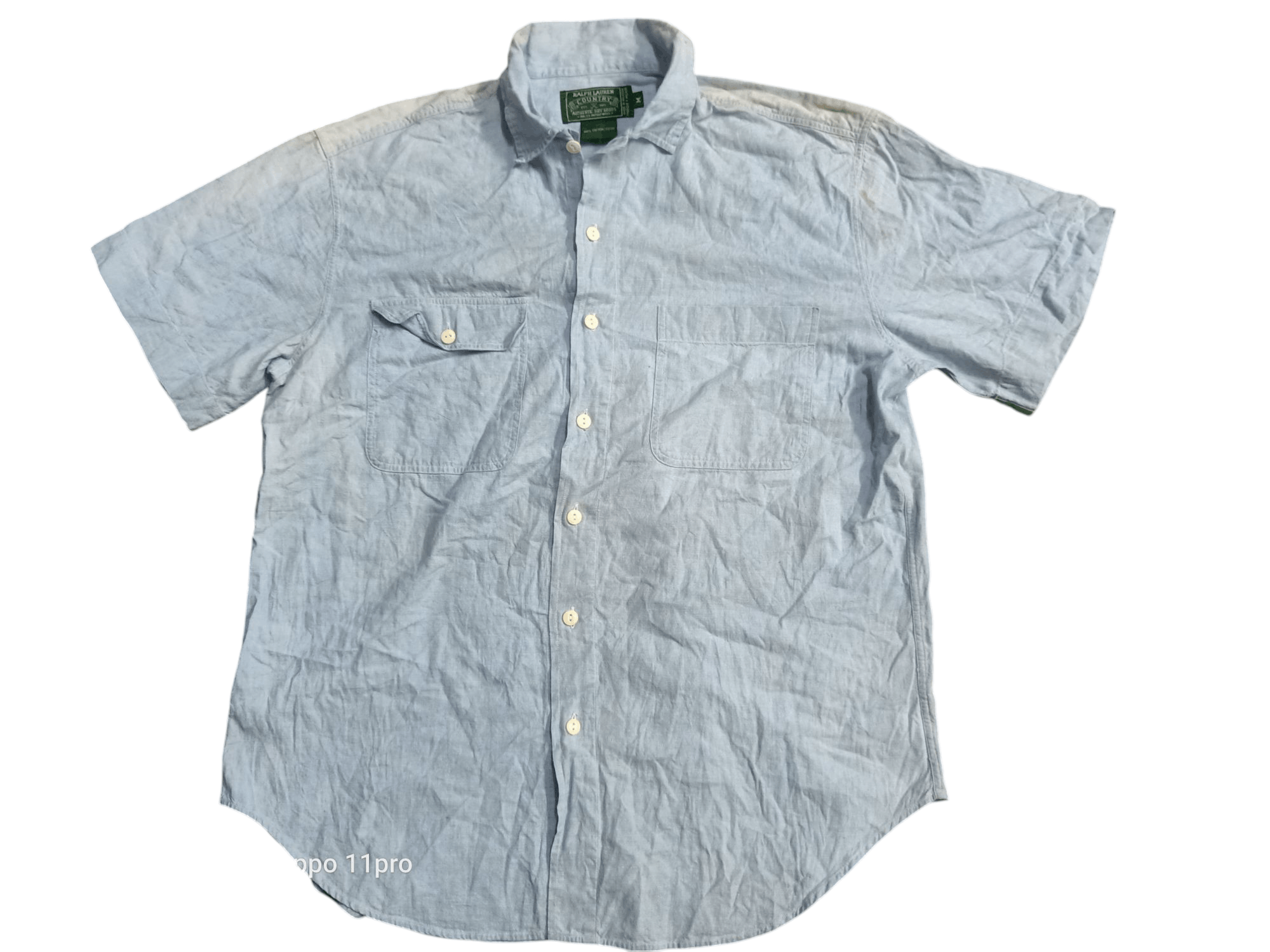 RRL Ralph Lauren × Ralph Lauren Vintage RalphLauren Country Chambray Poket Shirt Size US M / EU 48-50 / 2 - 1 Thumbnail