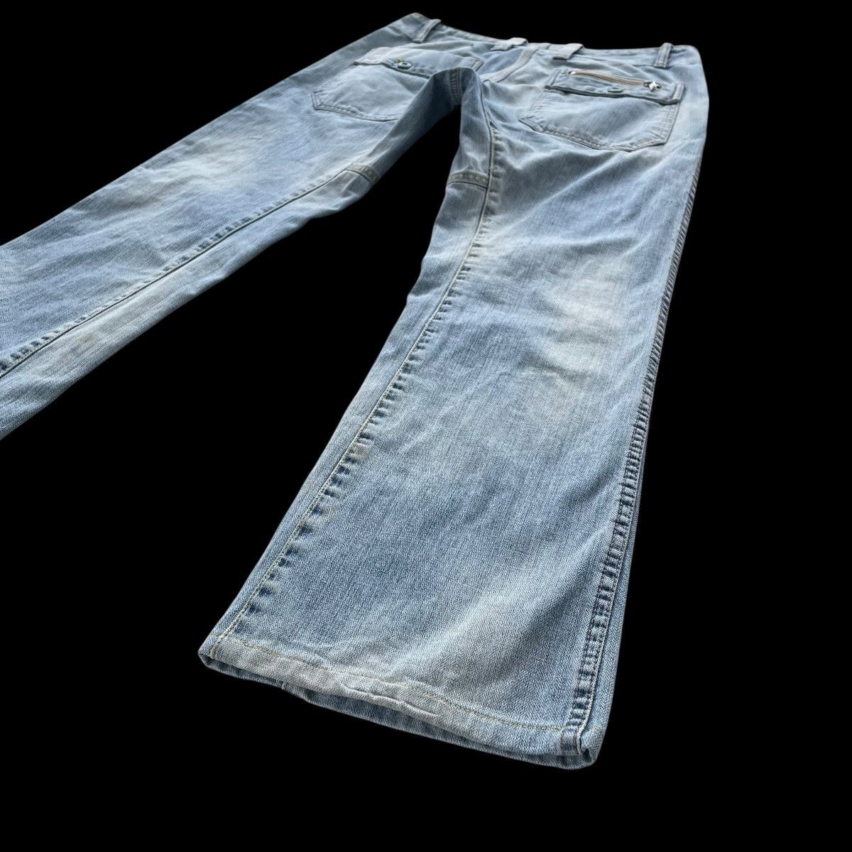 Diesel DIESEL INDUSTRY FLARE SPIRAL CUT FLY BUTTON DENIM PANTS Size US 30 / EU 46 - 11 Thumbnail