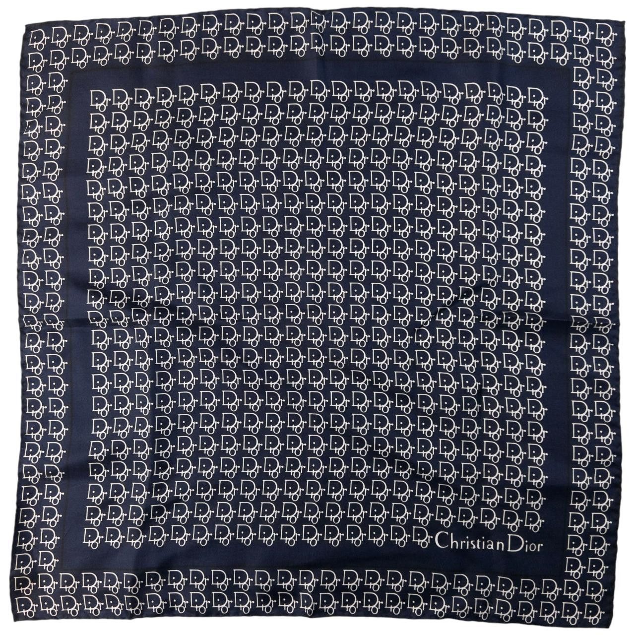 Dior Vintage Dior Monogram Silk Scarf Size ONE SIZE - 1 Thumbnail