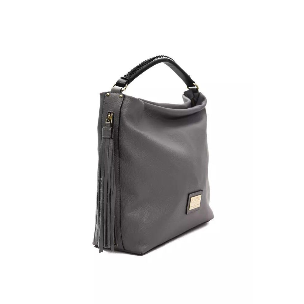 Other Pompei Donatella Gray Leather Shoulder Bag Size ONE SIZE - 2 Thumbnail