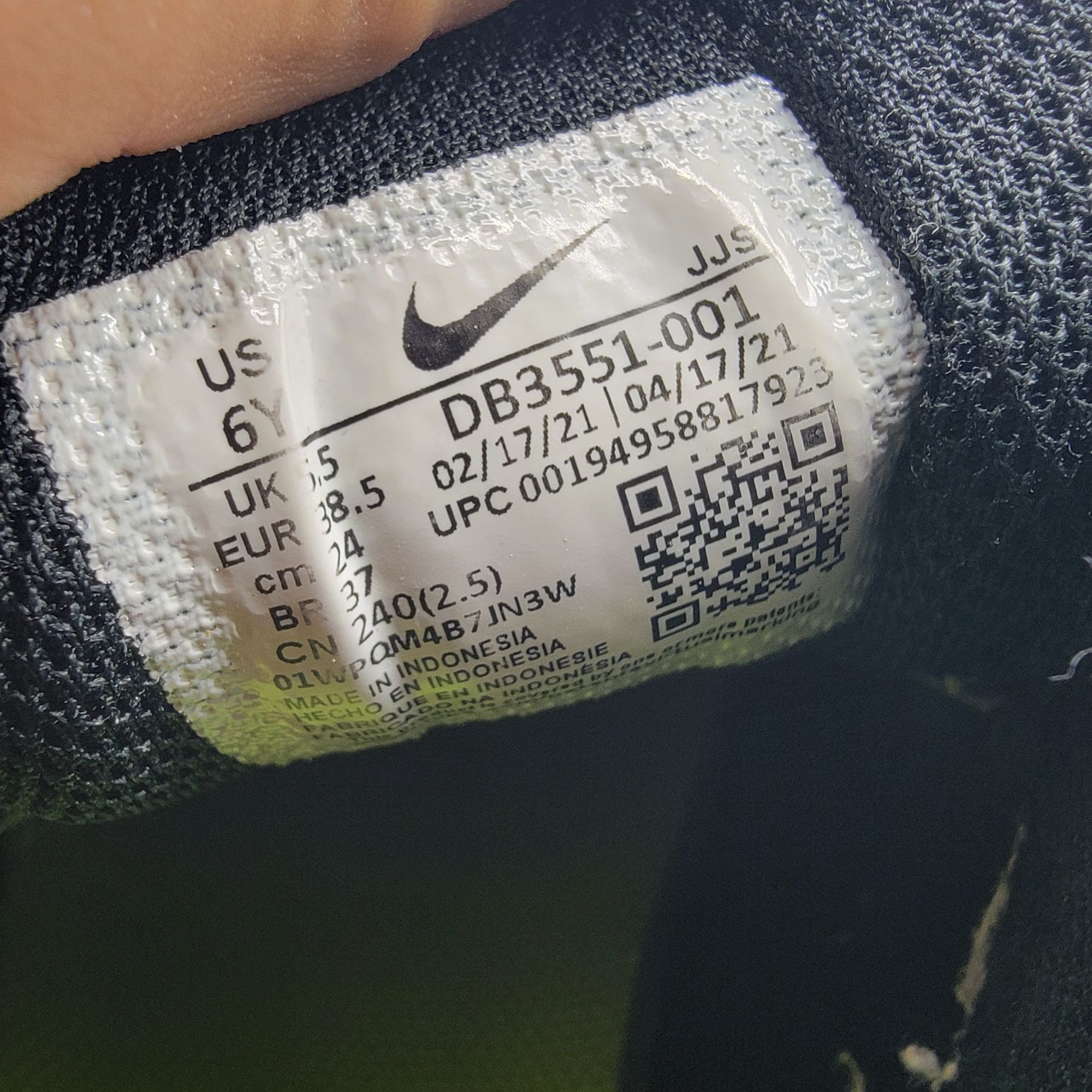 Nike Nike Crater Impact Womens 7.5 Black Athletic Shoes Outdoors Size US 7.5 / IT 37.5 - 7 Thumbnail