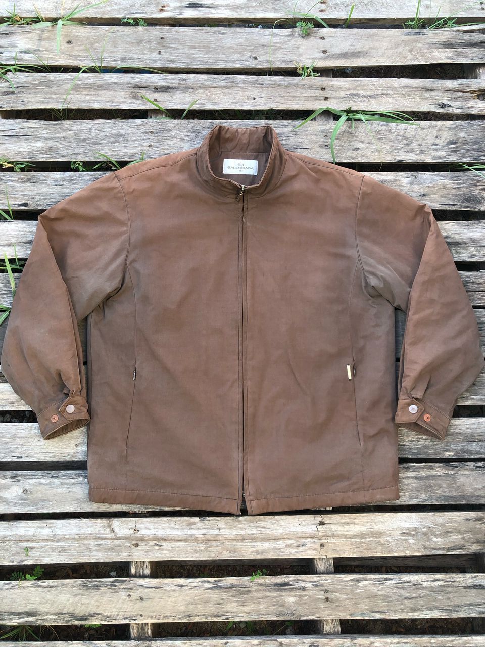 Balenciaga × Vintage Vintage Balenciaga Faded Zipper Jacket Size US M / EU 48-50 / 2 - 1 Thumbnail