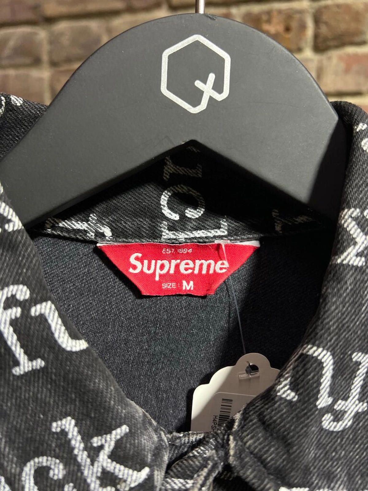 Supreme Supreme F**K You Black Jean Jacket Sz. M Size US M / EU 48-50 / 2 - 3 Thumbnail
