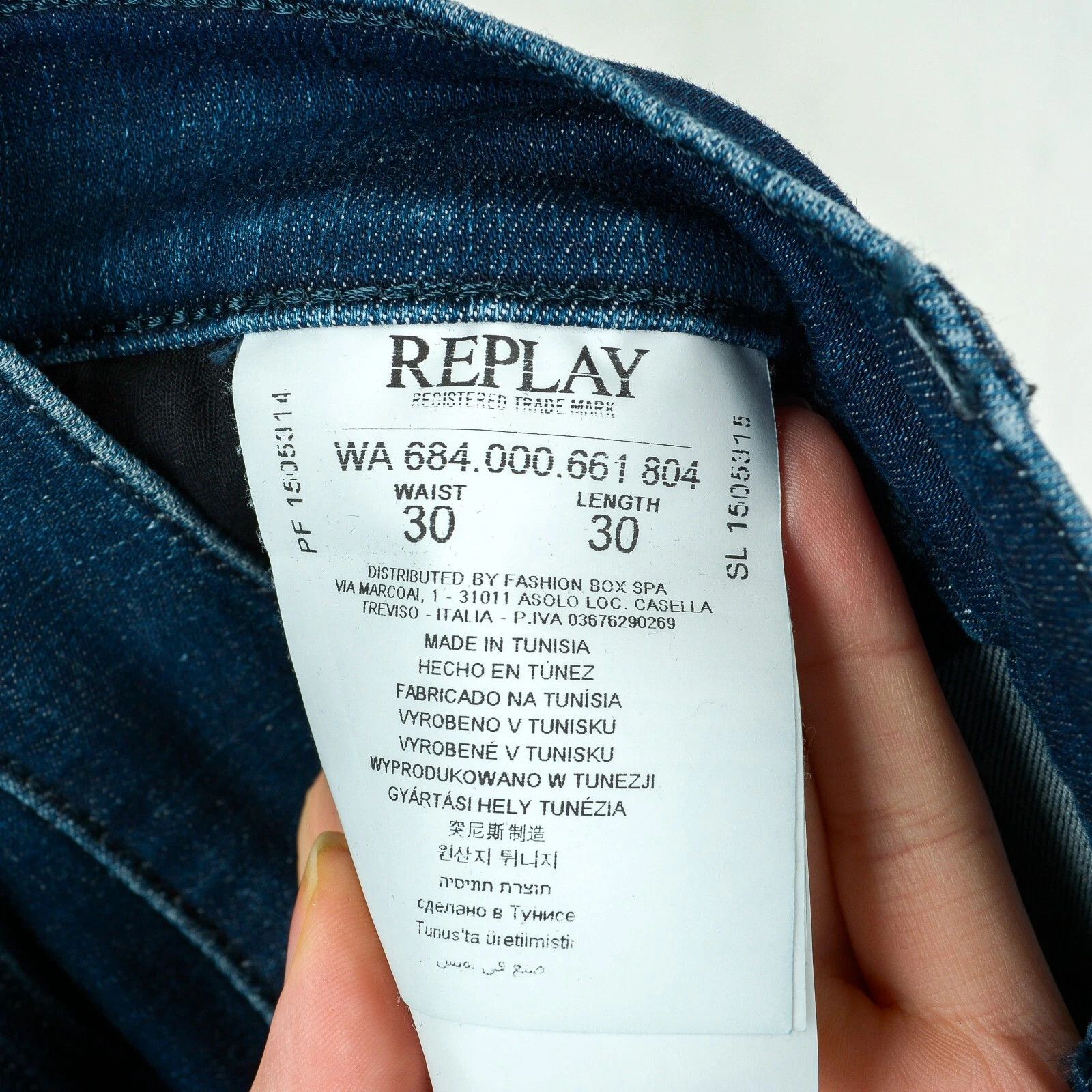 Replay Stella Women W30 L30 Skinny Jeans Mid Rise Trousers Slim Size 30" / US 8 / IT 44 - 2 Thumbnail