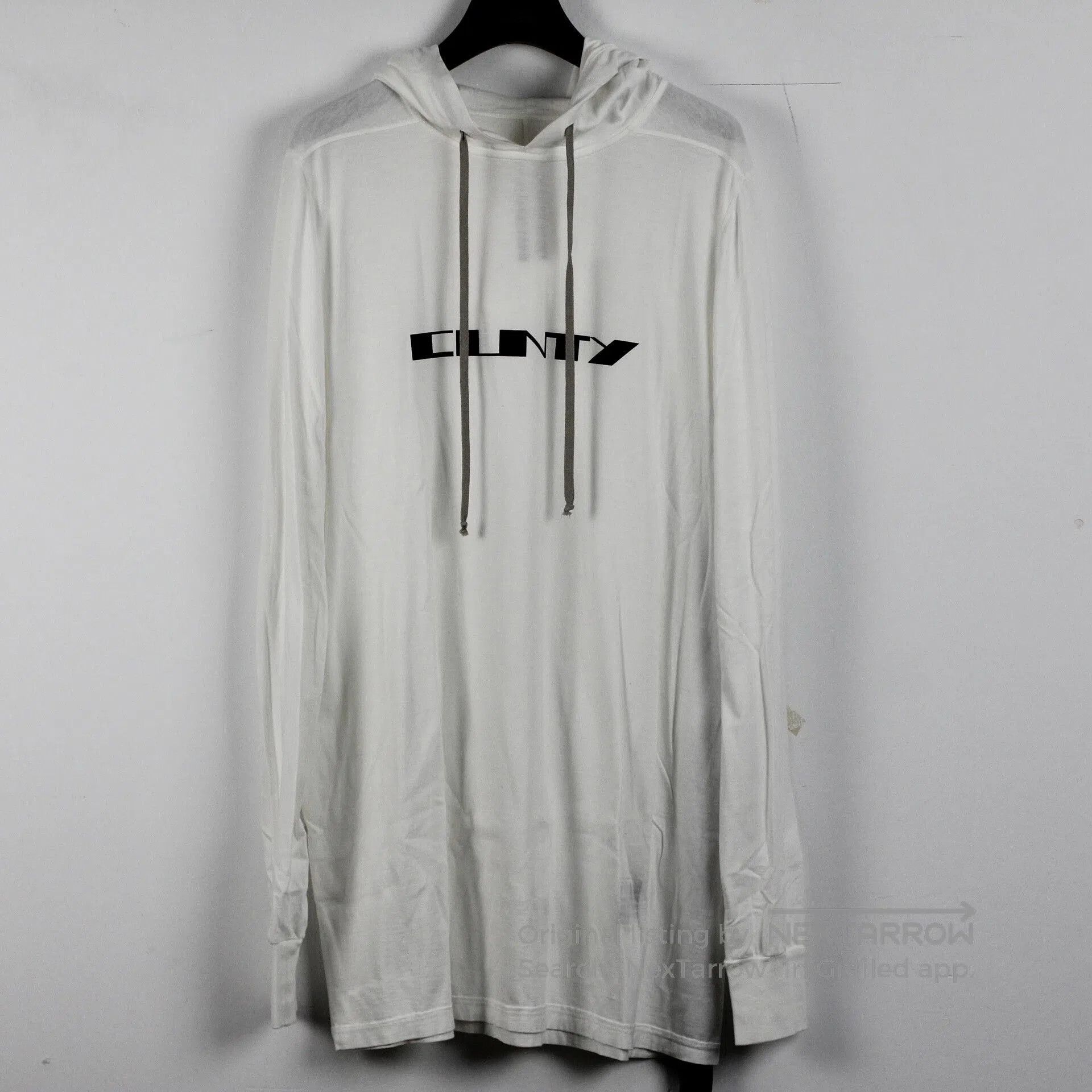 Rick Owens × Rick Owens Drkshdw Rick Owens Mountain Hoodie (White