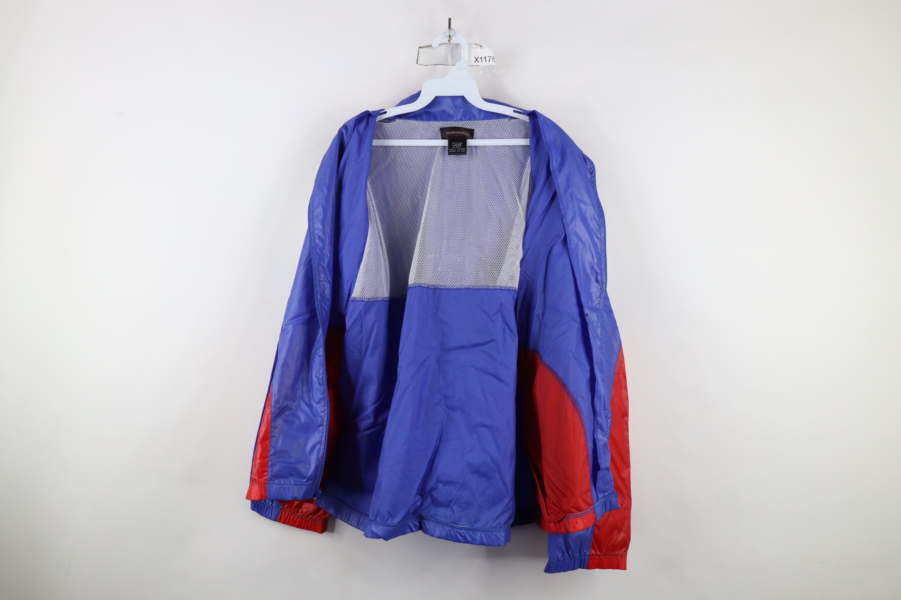 Vintage Vintage 90s Streetwear Block Full Zip Windbreaker Jacket Size US L / EU 52-54 / 3 - 9 Thumbnail