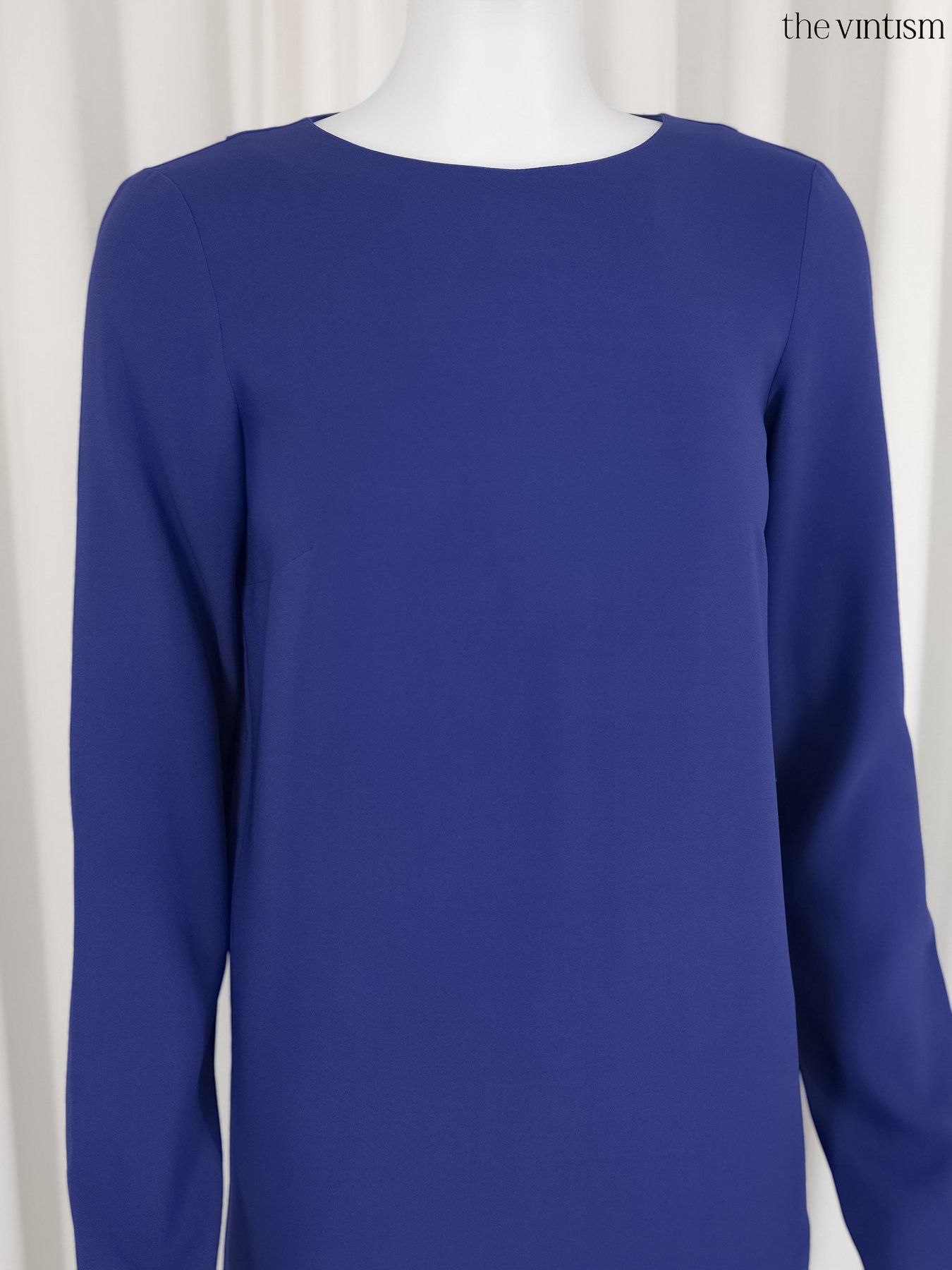 Balenciaga Balenciaga Archival Violet Blue Pure Silk Mini Dress Size S / US 4 / IT 40 - 4 Thumbnail