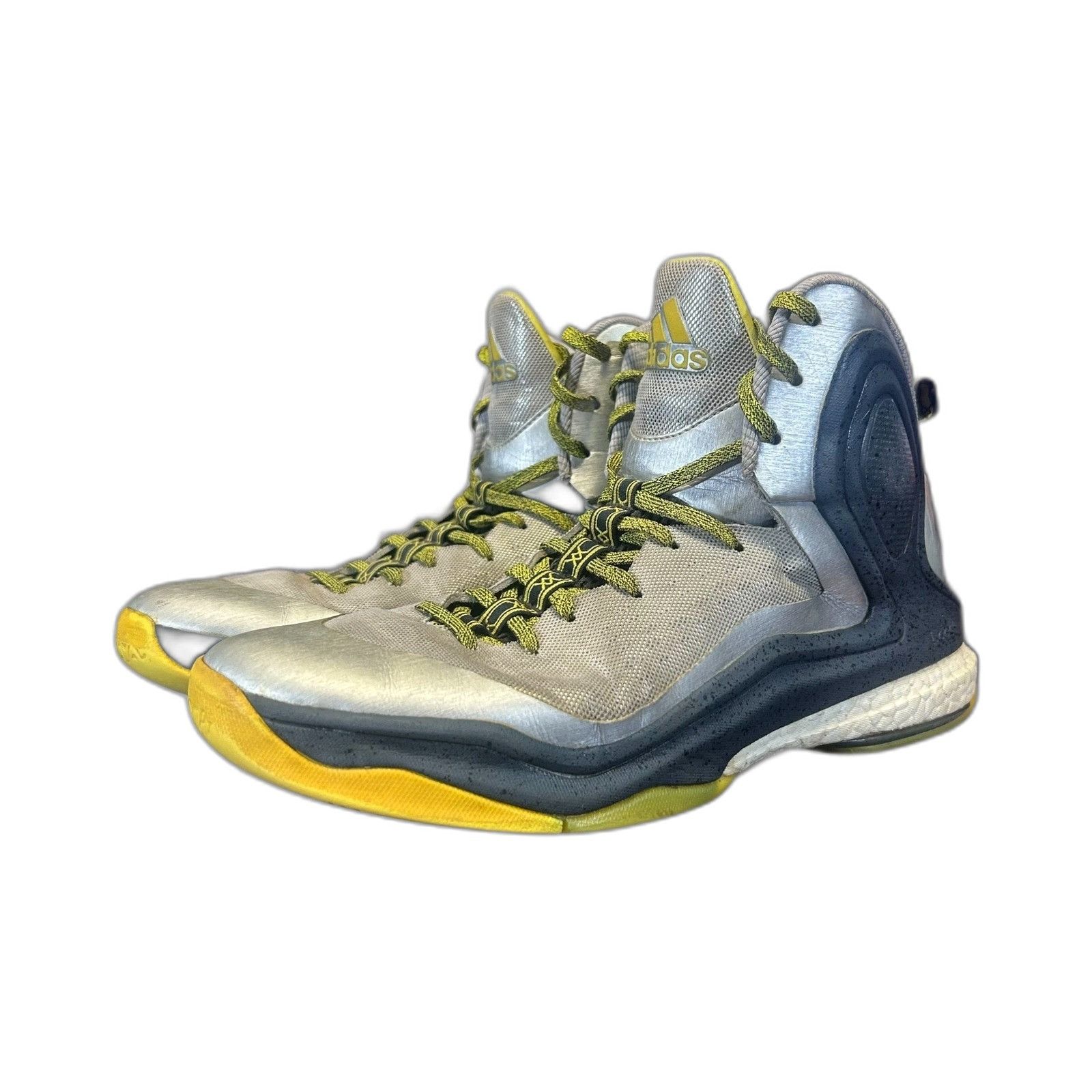 Adidas Adidas Derrick Rose 5 Boost Basketball Shoes C76491 Silver/Y Size US 12 / EU 45 - 5 Thumbnail