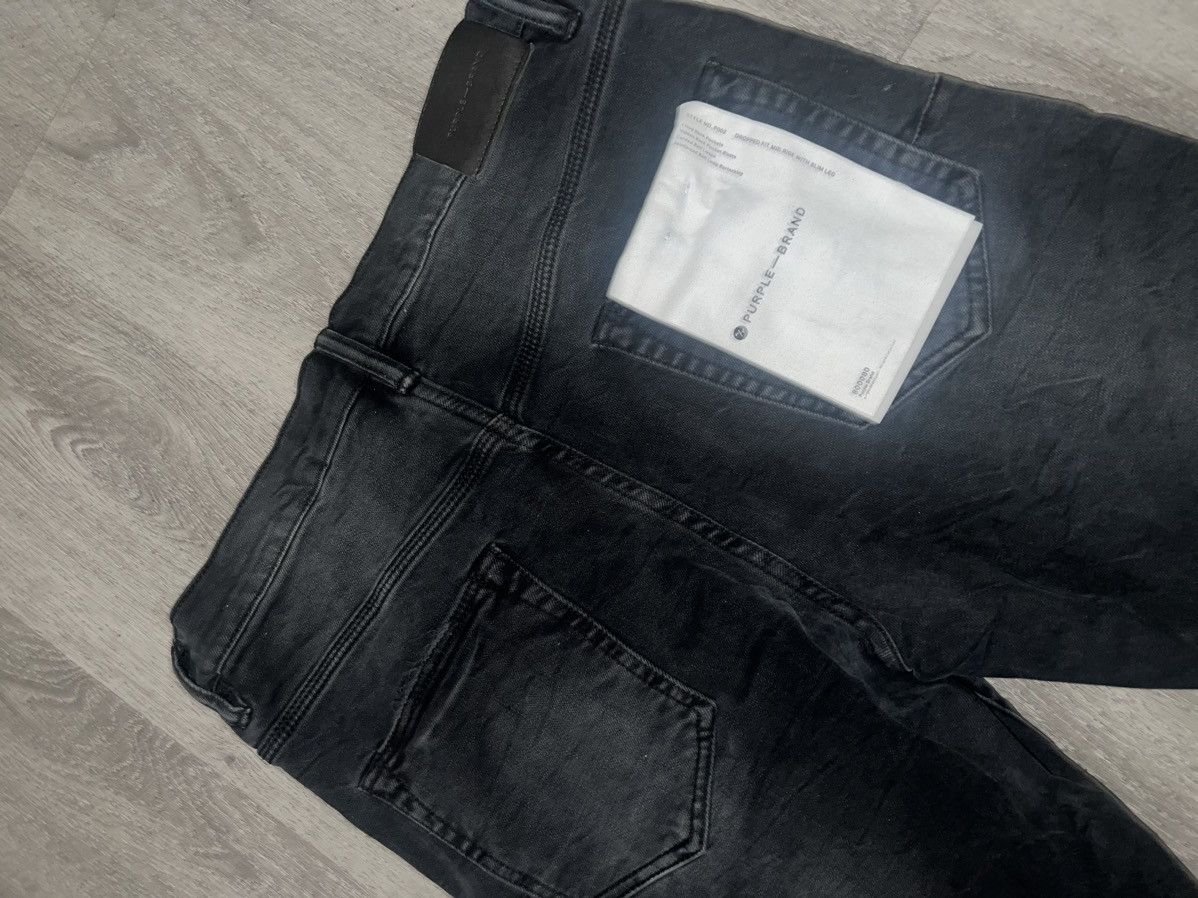 Purple Brand Black distress purple jeans Size US 33 - 9 Thumbnail