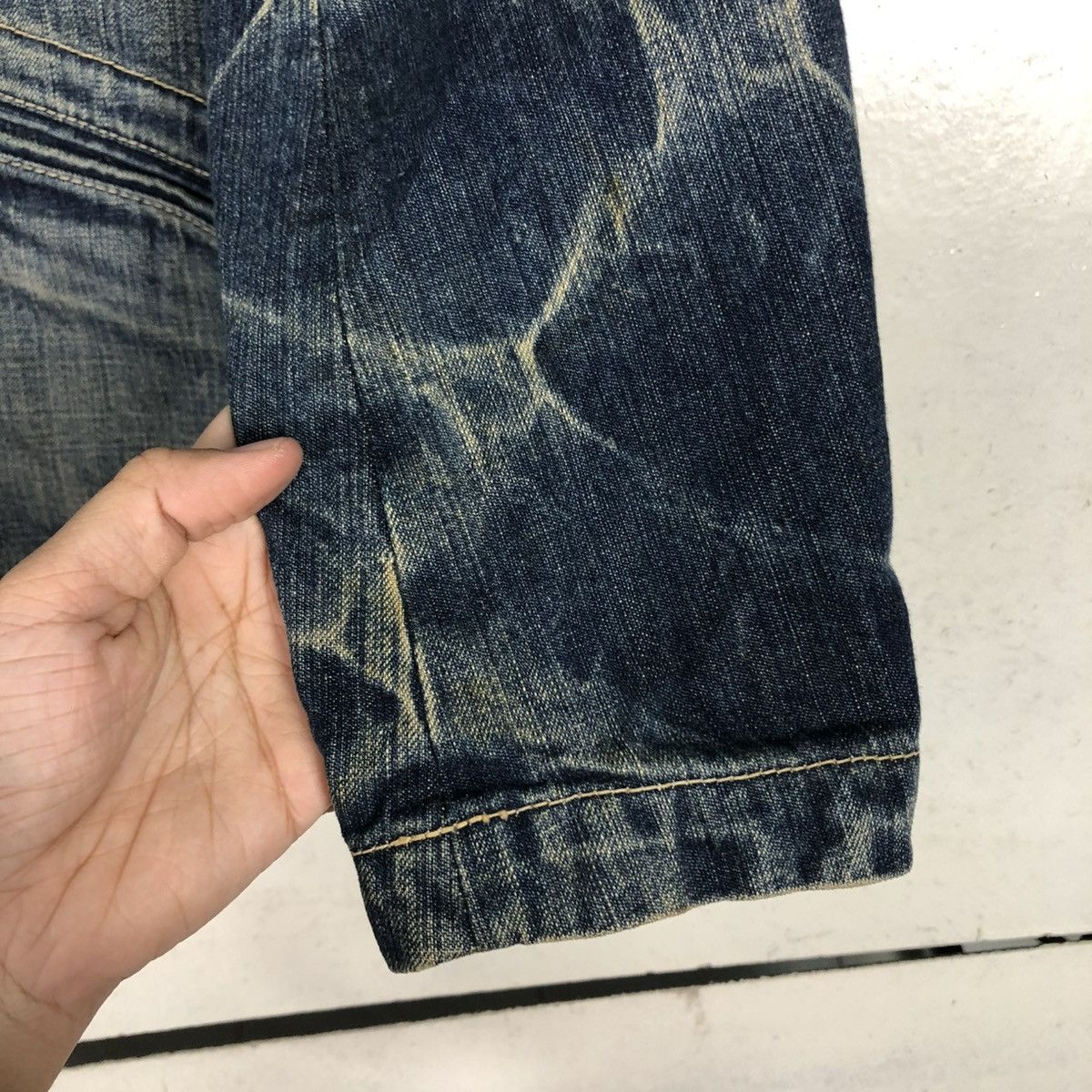 Japanese Brand 🔥VINTAGE CHORE DENIM JACKET BIKER DOMINGO ISSEY MIYAKE Size US S / EU 44-46 / 1 - 17 Thumbnail