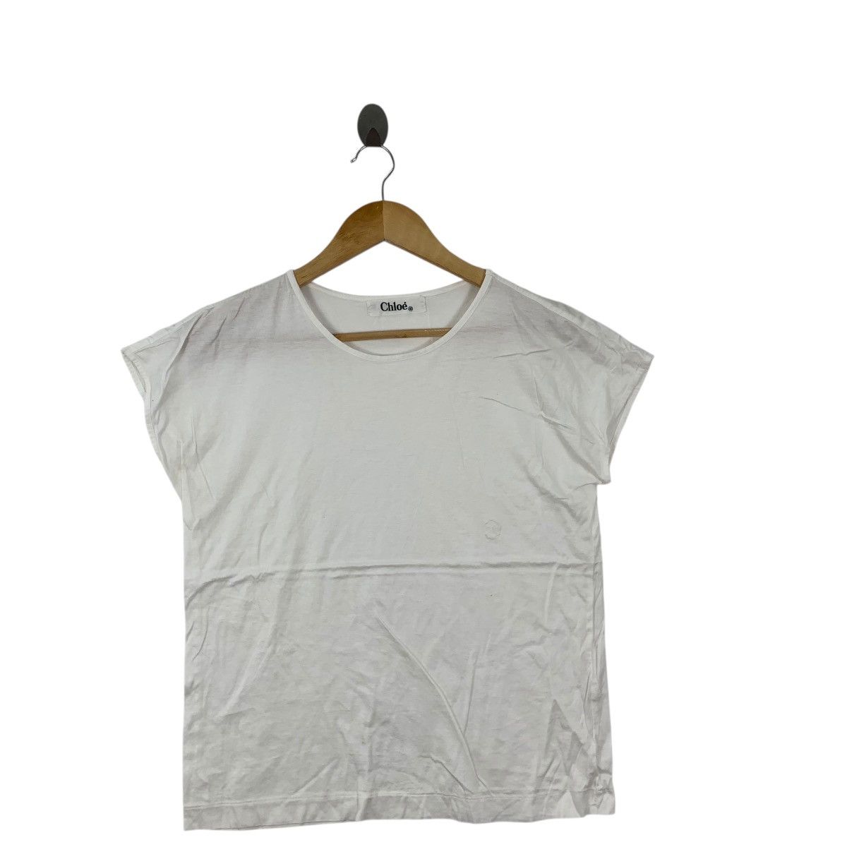Chloe Vintage CHLOE STELLA MCCARTNEY Era Minimalist Tee Shirt Top Size S / US 4 / IT 40 - 4 Thumbnail