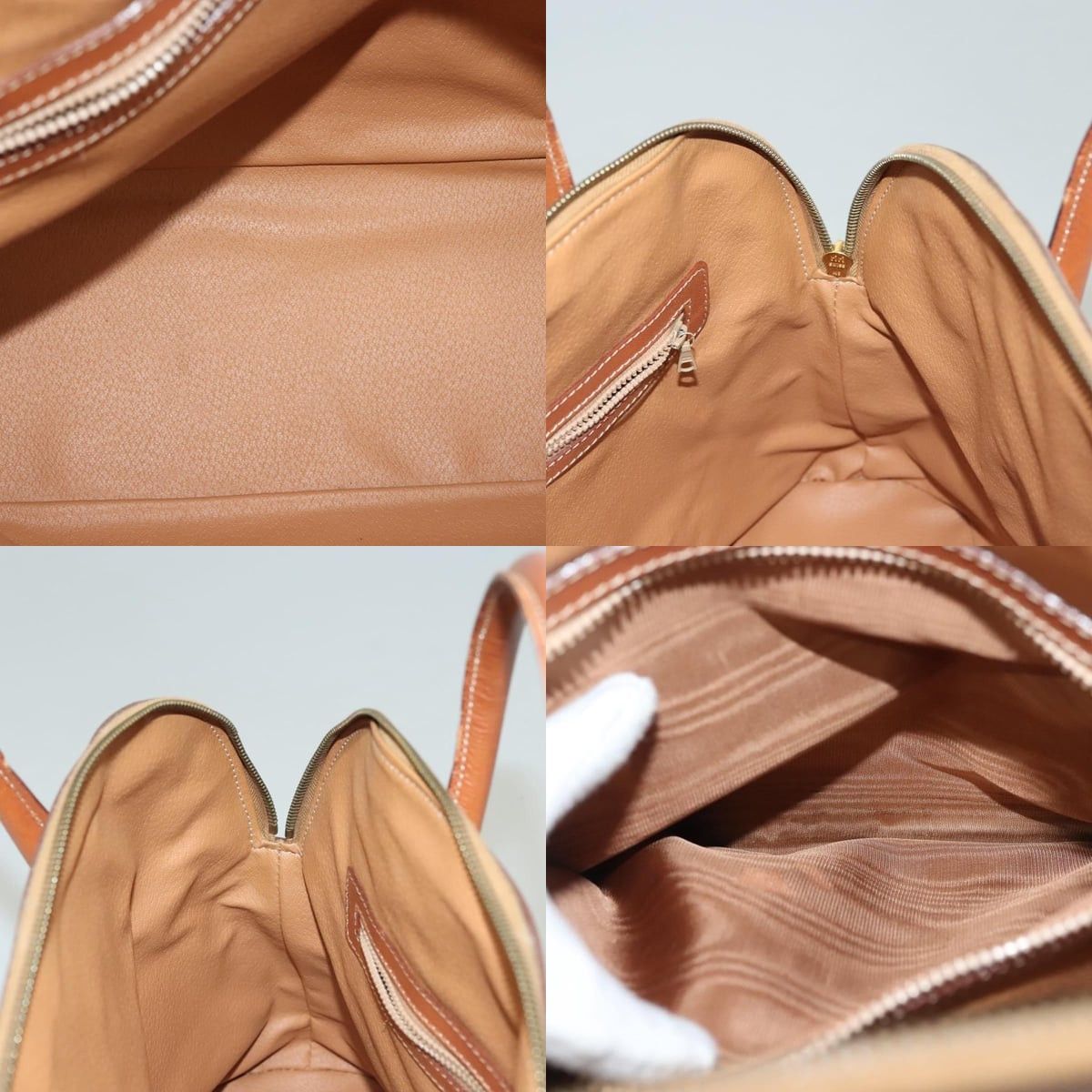 Celine CELINE Macadam Canvas Hand Bag Pvc Beige Gold Size ONE SIZE - 12 Thumbnail