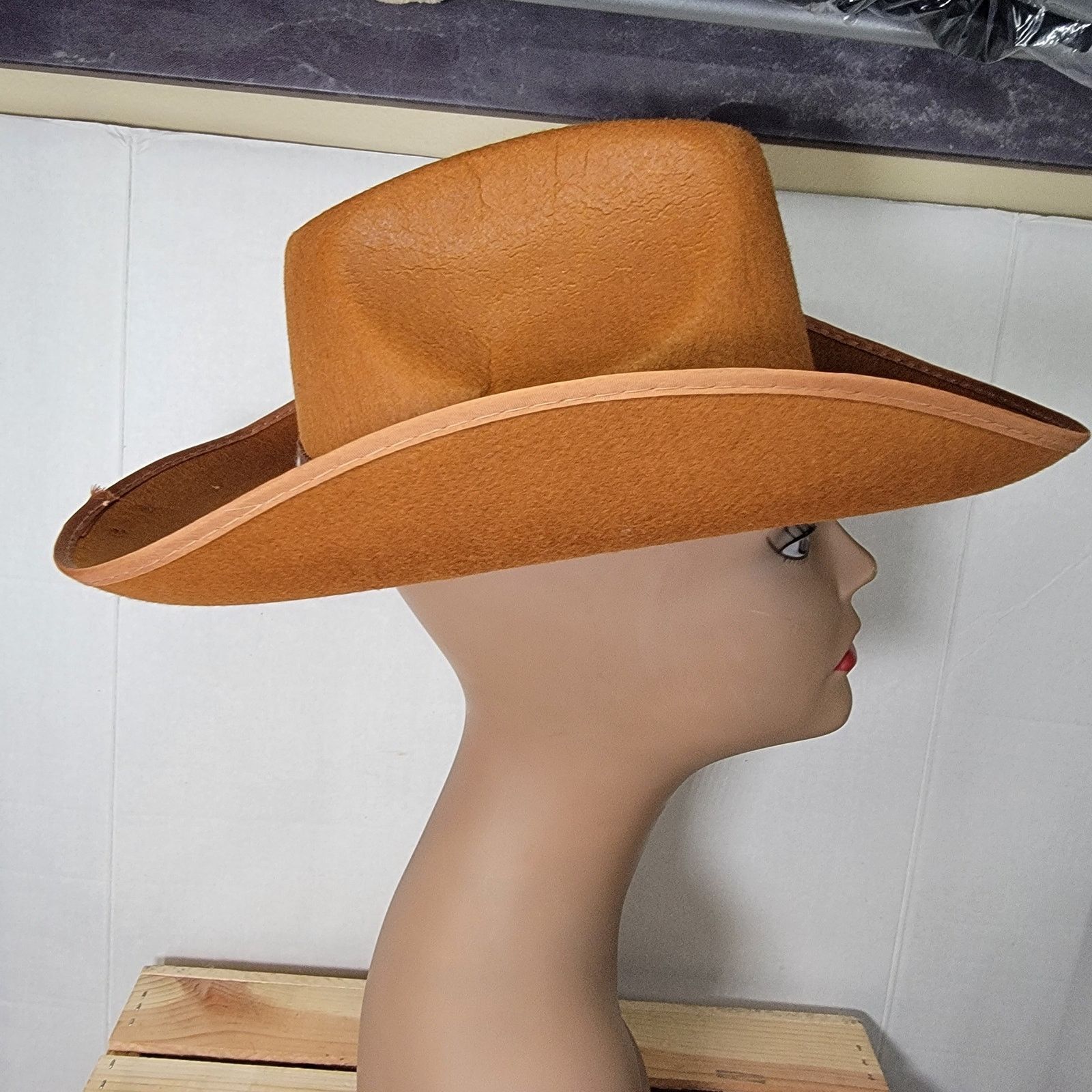 & Other Stories Unbranded Brown Felt Cowboy Hat Size ONE SIZE - 2 Thumbnail