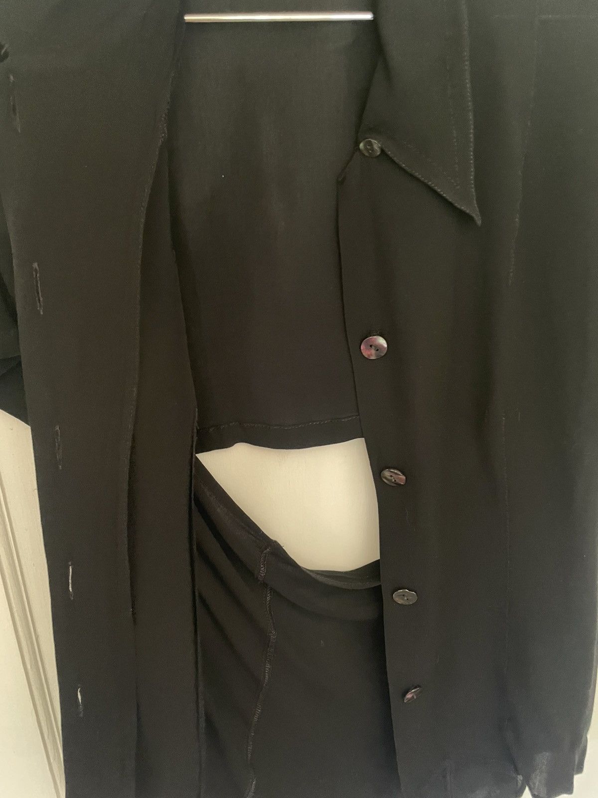 Dries Van Noten Rare Vintage Dries Cutout Polo Size XS / US 0-2 / IT 36-38 - 3 Thumbnail