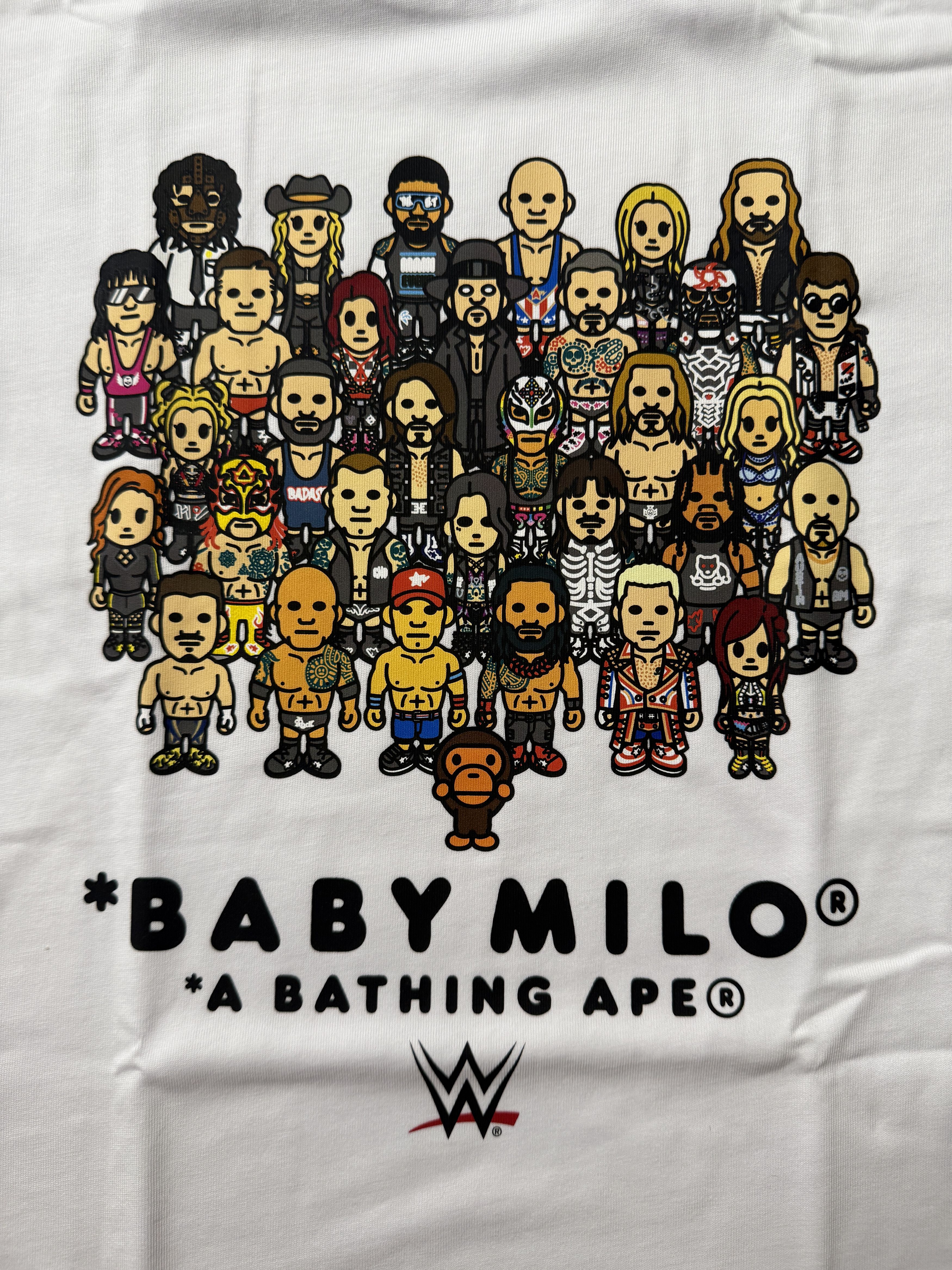 Bape BAPE X WWE WRESTLERS BABY MILO RELAXED FIT TEE Size US M / EU 48-50 / 2 - 3 Thumbnail