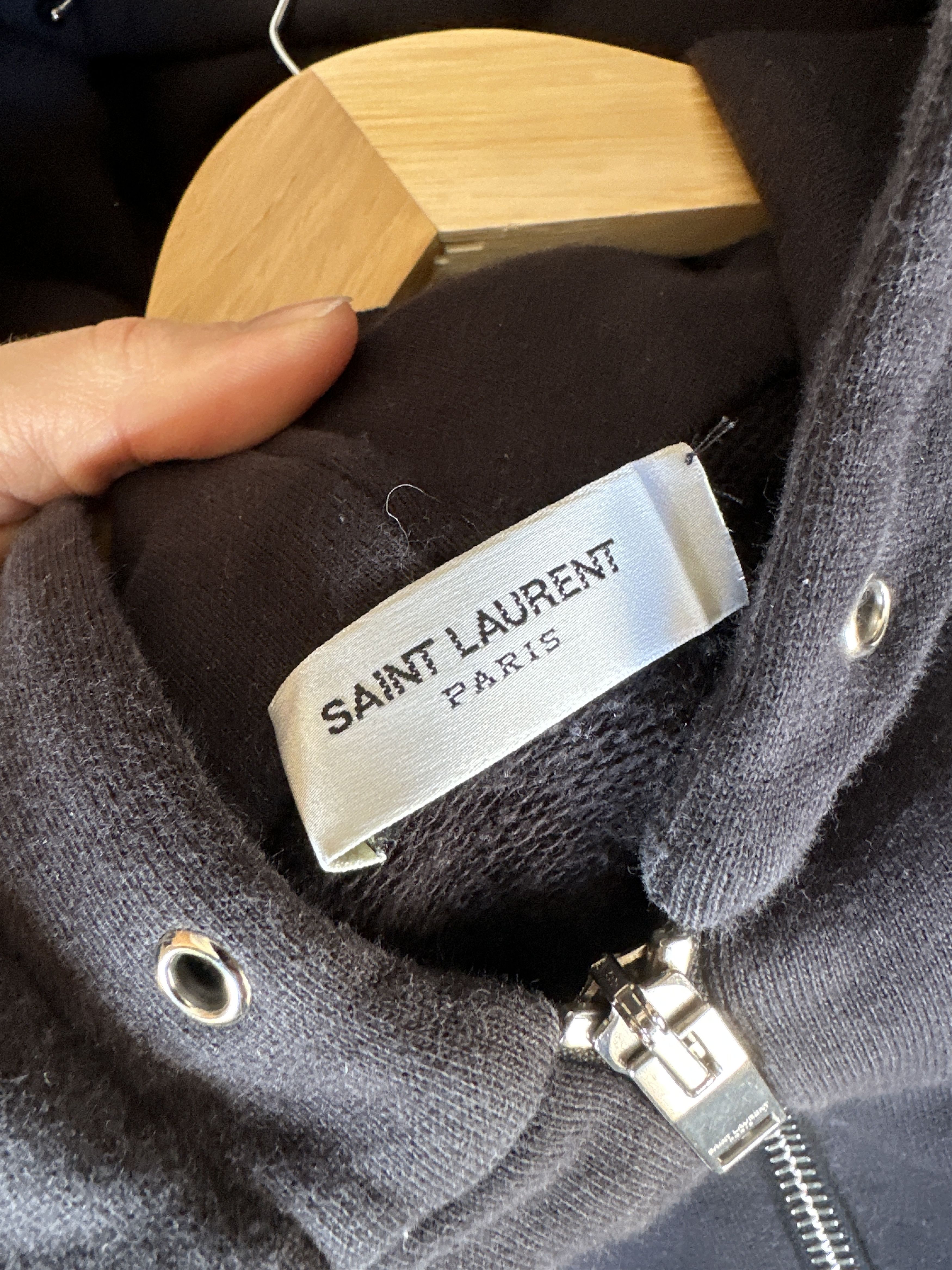 Hedi Slimane Hedi Slimane Saint Laurent Oversized Zip Hoodie Size US S / EU 44-46 / 1 - 4 Thumbnail