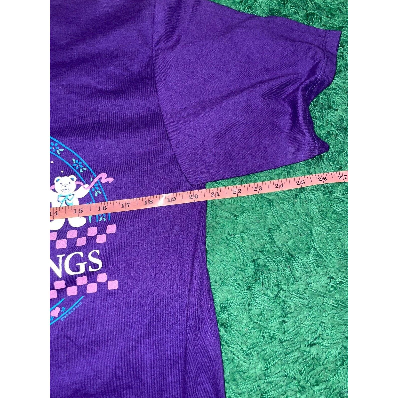 Jerzees Vintage Eureka Springs Shirt Teddy Bear Purple Tee VTG 90s L Size US L / EU 52-54 / 3 - 11 Thumbnail