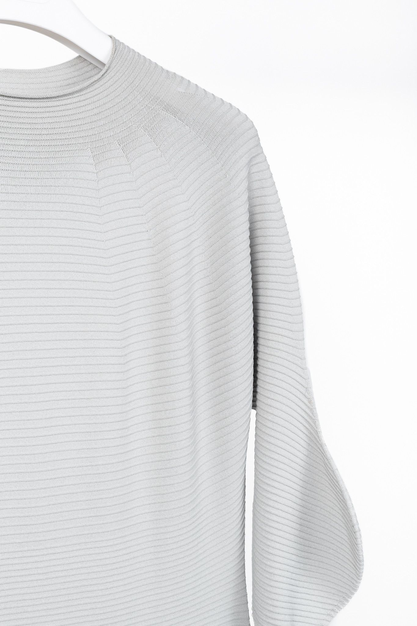 Issey Miyake Issey Miyake SS/23 Concretion Light Grey Ribbed Midi Dress Size M / US 6-8 / IT 42-44 - 4 Thumbnail