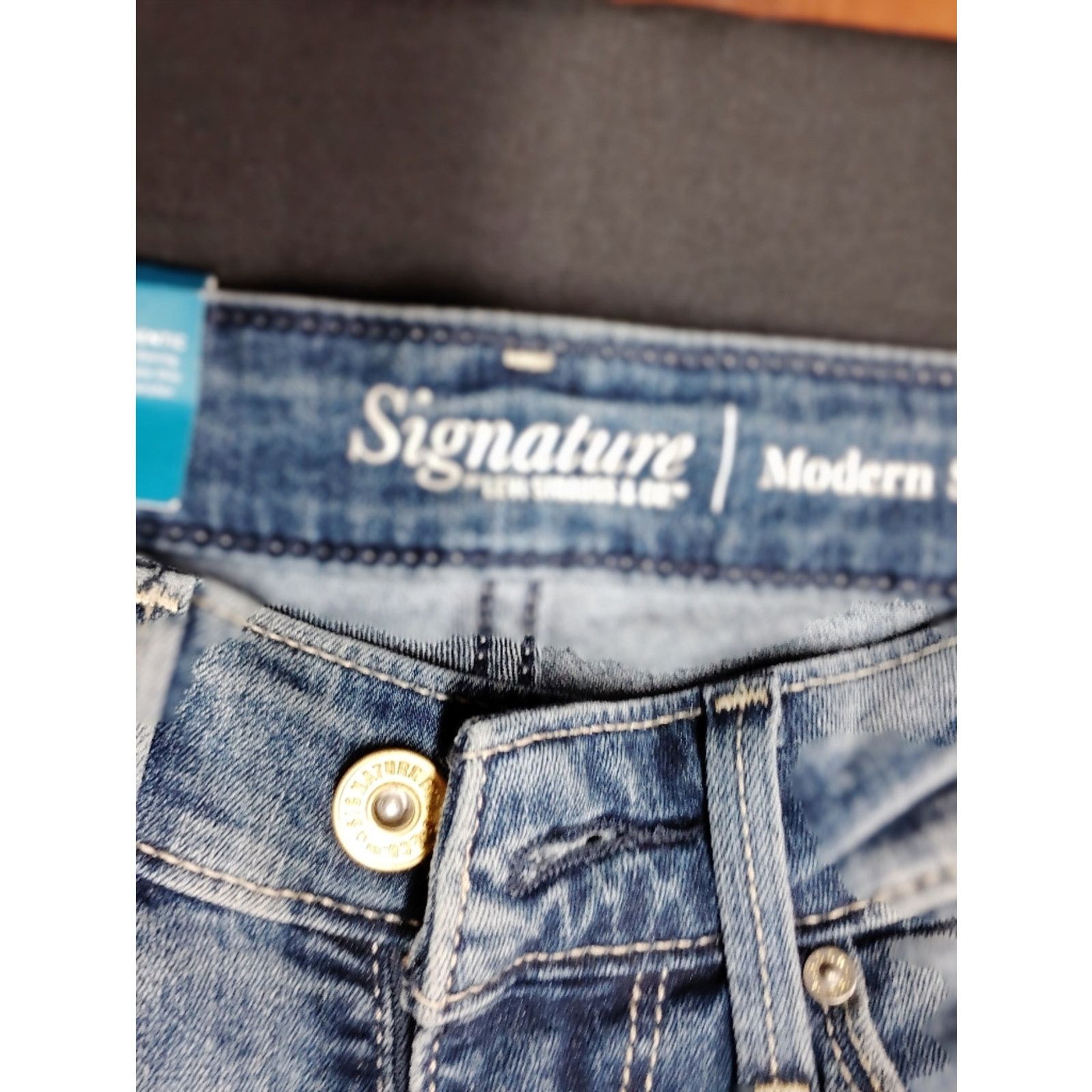 Levi's Signature by Levi Strauss Light Wash Skinny Jeans Size 26" / US 2 / IT 38 - 4 Thumbnail