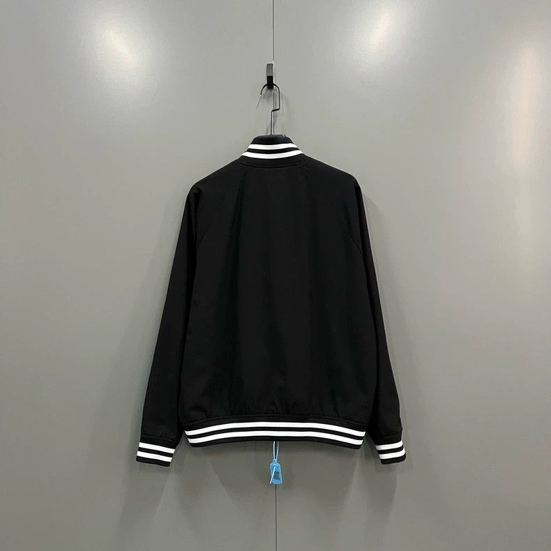 Loro Piana LORO PIANA Black and white embroidered logo coat Size L / US 10 / IT 46 - 2 Thumbnail