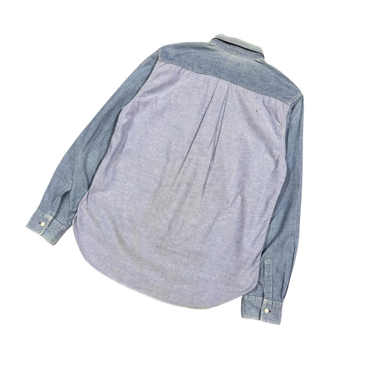 Comme des Garcons Homme Comme Des Garcons Homme Chambray 2 Tone Shirt Button Ups Size US S / EU 44-46 / 1 - 9 Thumbnail