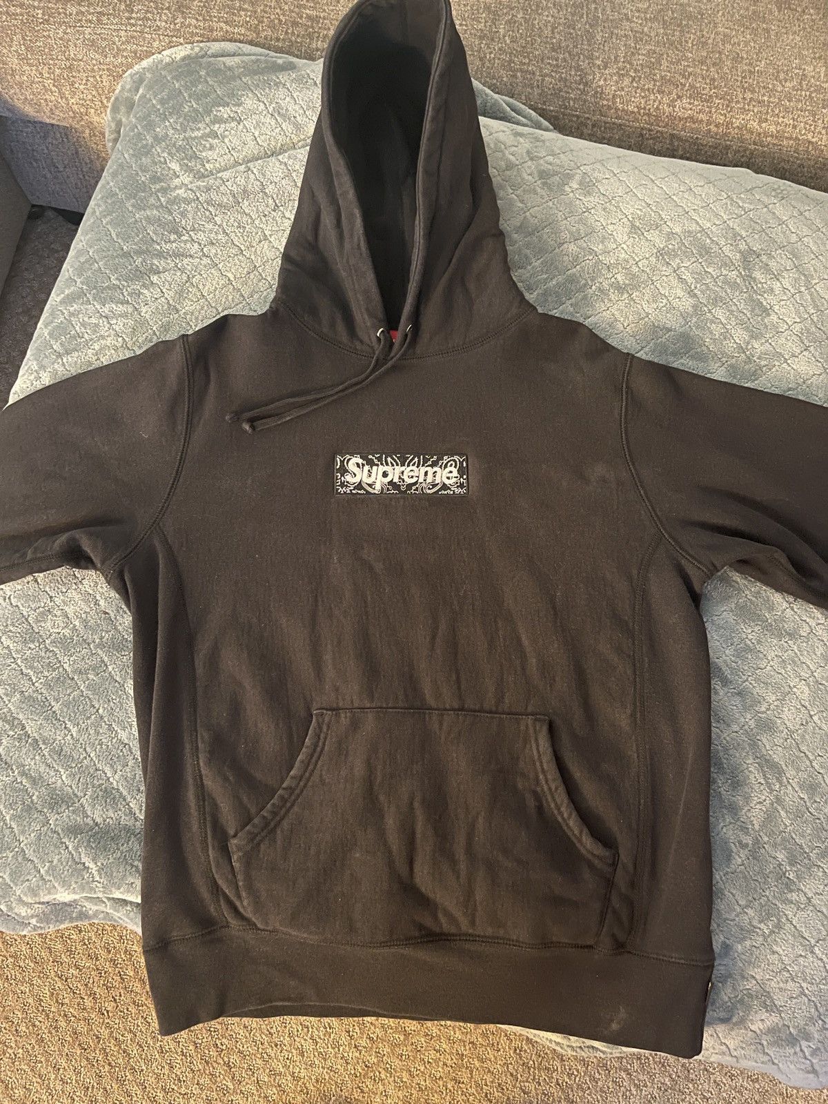 Supreme Bandana Box Logo Hooded Sweatshirt