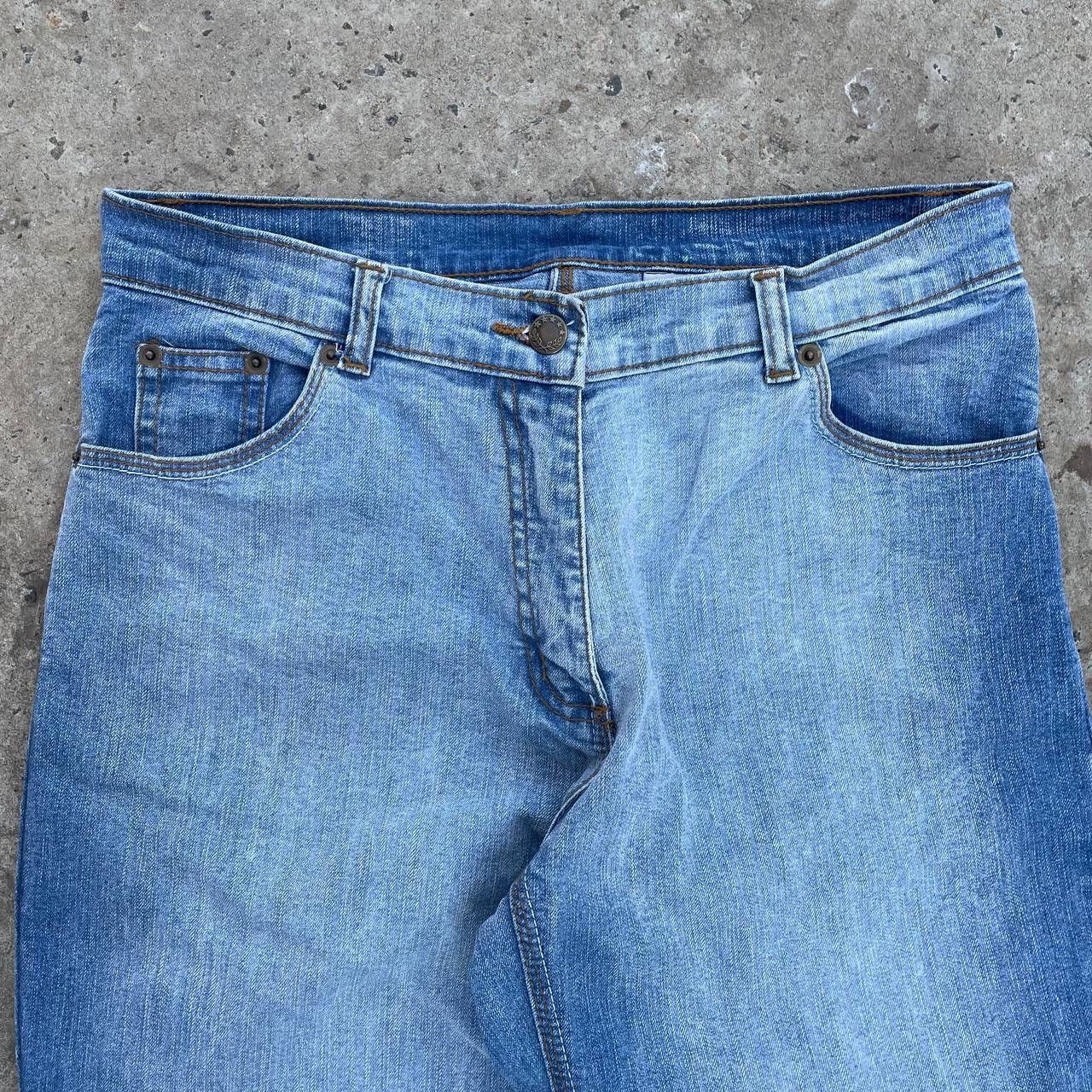 20471120 Vintage Women’s Japan XE Jeans Size 14 Wide Leg Y2K 00s USA Size 36" / US 14 / IT 50 - 7 Thumbnail
