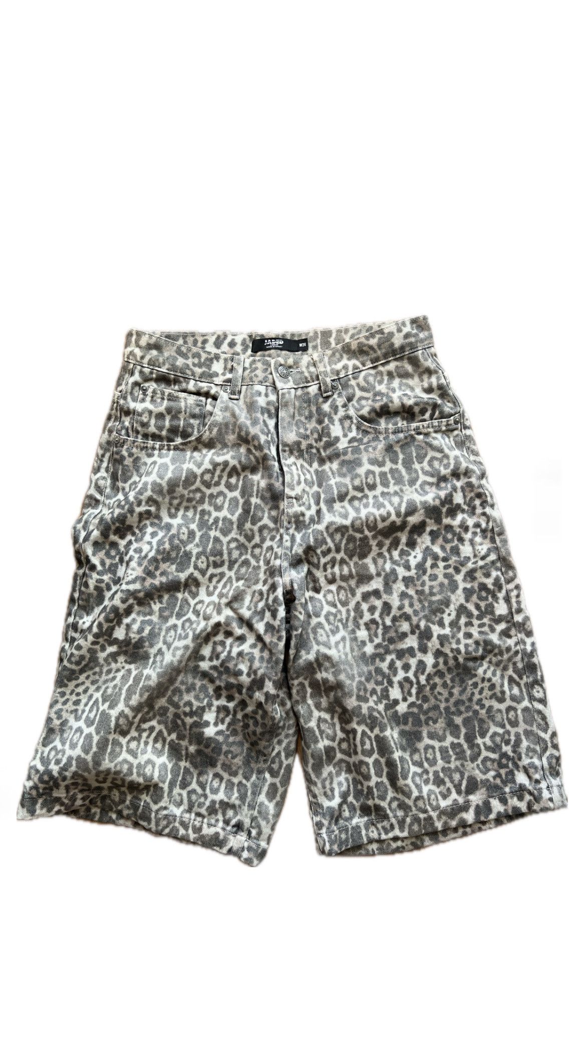 Jaded London Leopard Fade Colossus Jorts | Grailed
