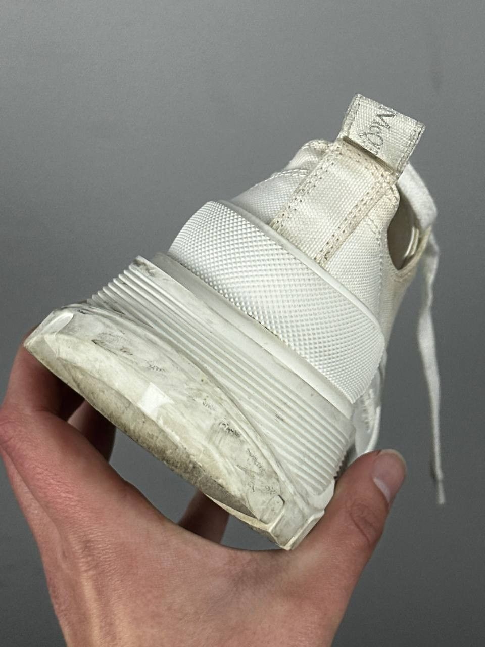 Alexander McQueen Alexander McQueen Tread Slick White Canvas Low Top Sneakers Size US 6 / IT 36 - 8 Thumbnail