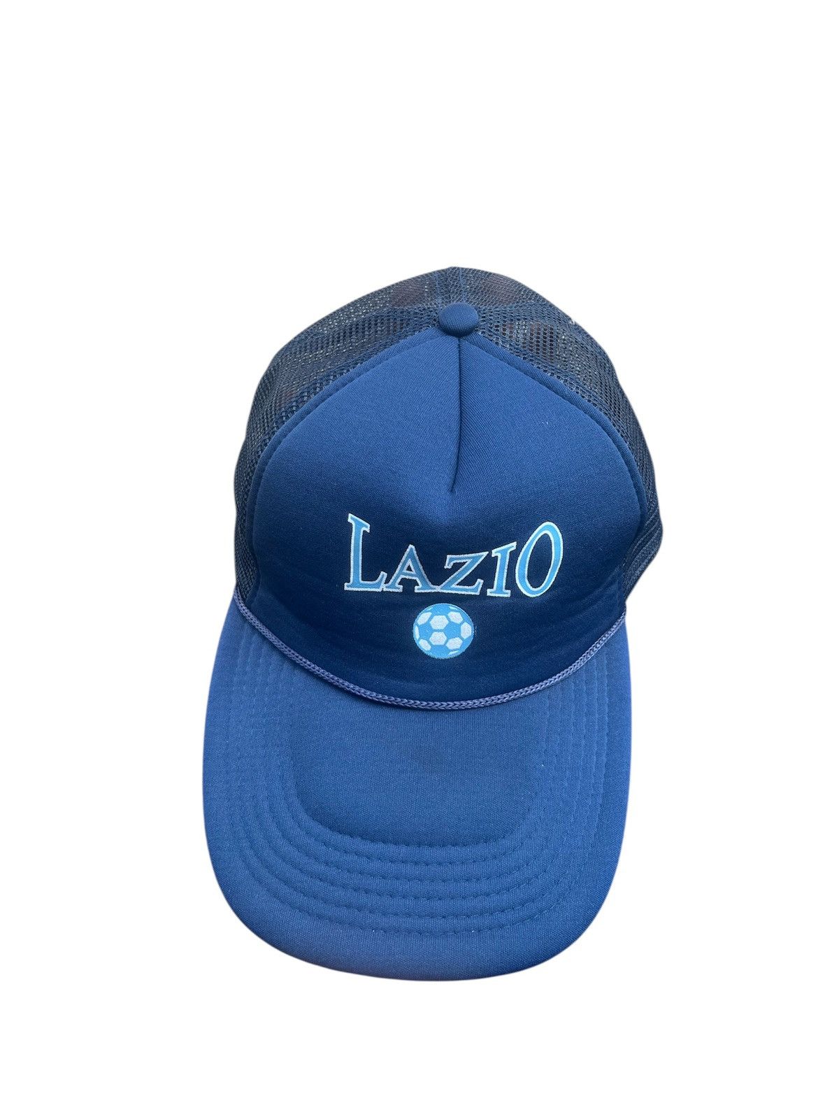 Vintage 90s Lazio Roma Soccer Mesh Trucker Cap Blue Size ONE SIZE - 1 Thumbnail