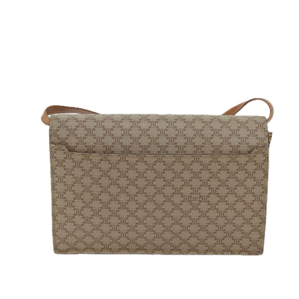 Celine CELINE Macadam Canvas Shoulder Bag Coated Canvas Beige Size ONE SIZE - 3 Thumbnail