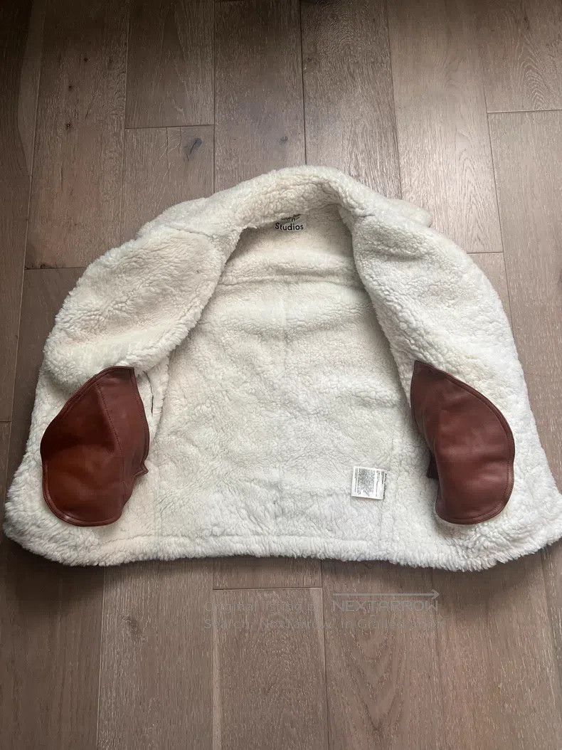 Acne Studios Acne Studios Brown Fur and Leather Combination Size 4XL / US 24-26 - 2 Thumbnail