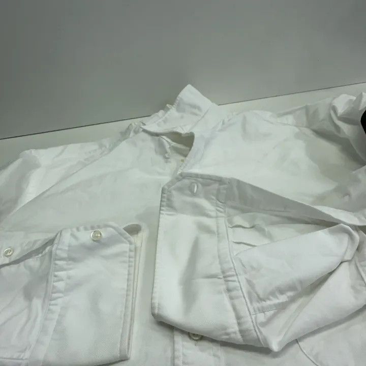 Thom Browne Thom Browne Classic White Long Sleeve Shirt -2507 Size US M / EU 48-50 / 2 - 5 Thumbnail