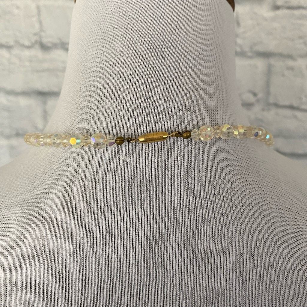 Jewelry Jewelry necklace earrings and bracelet set Iridescent clear Size ONE SIZE - 12 Thumbnail