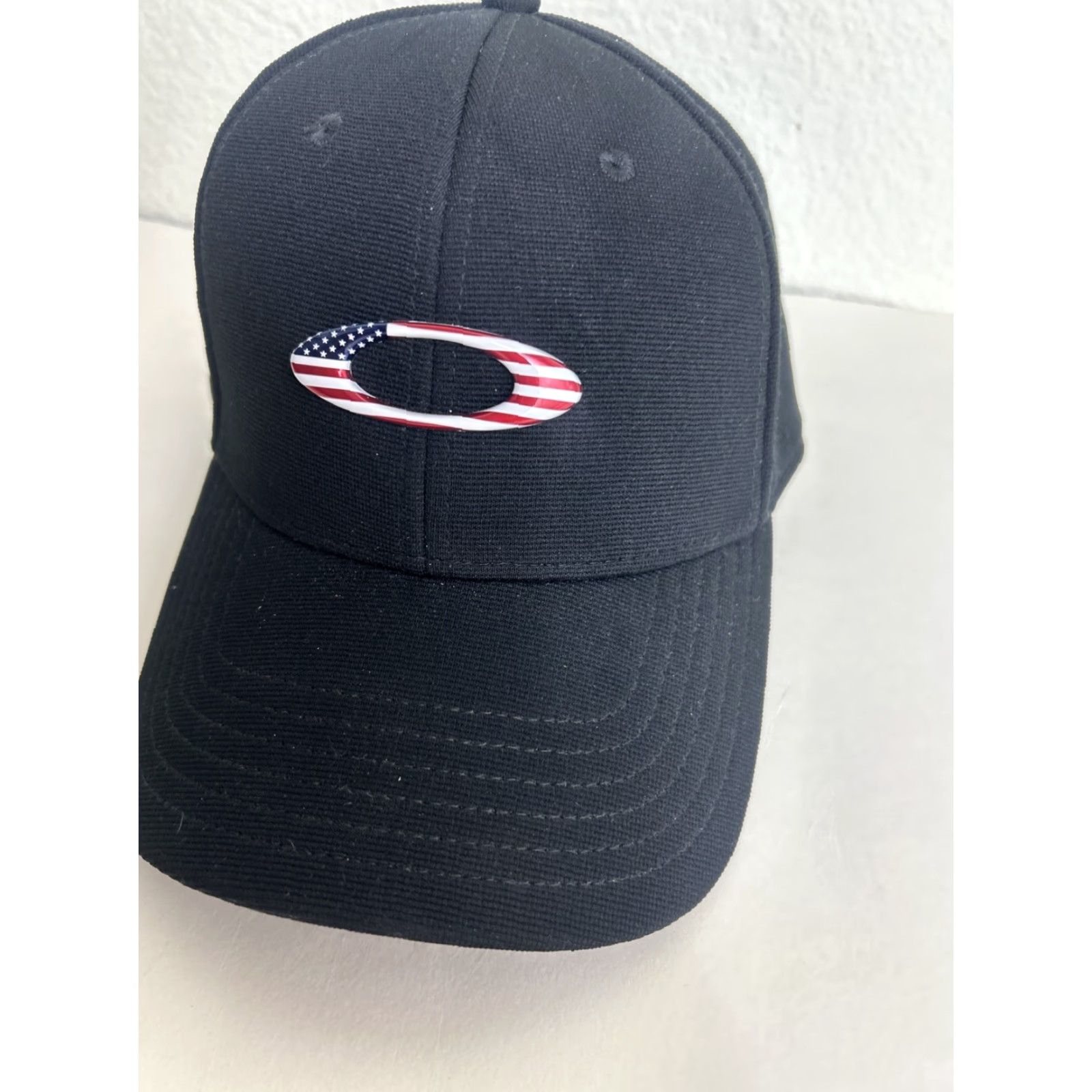 Oakley Oakley Cap Men's Blue Stretch L/XL USA American Flag Ellipse Logo 911797 Tincan Size ONE SIZE - 3 Thumbnail