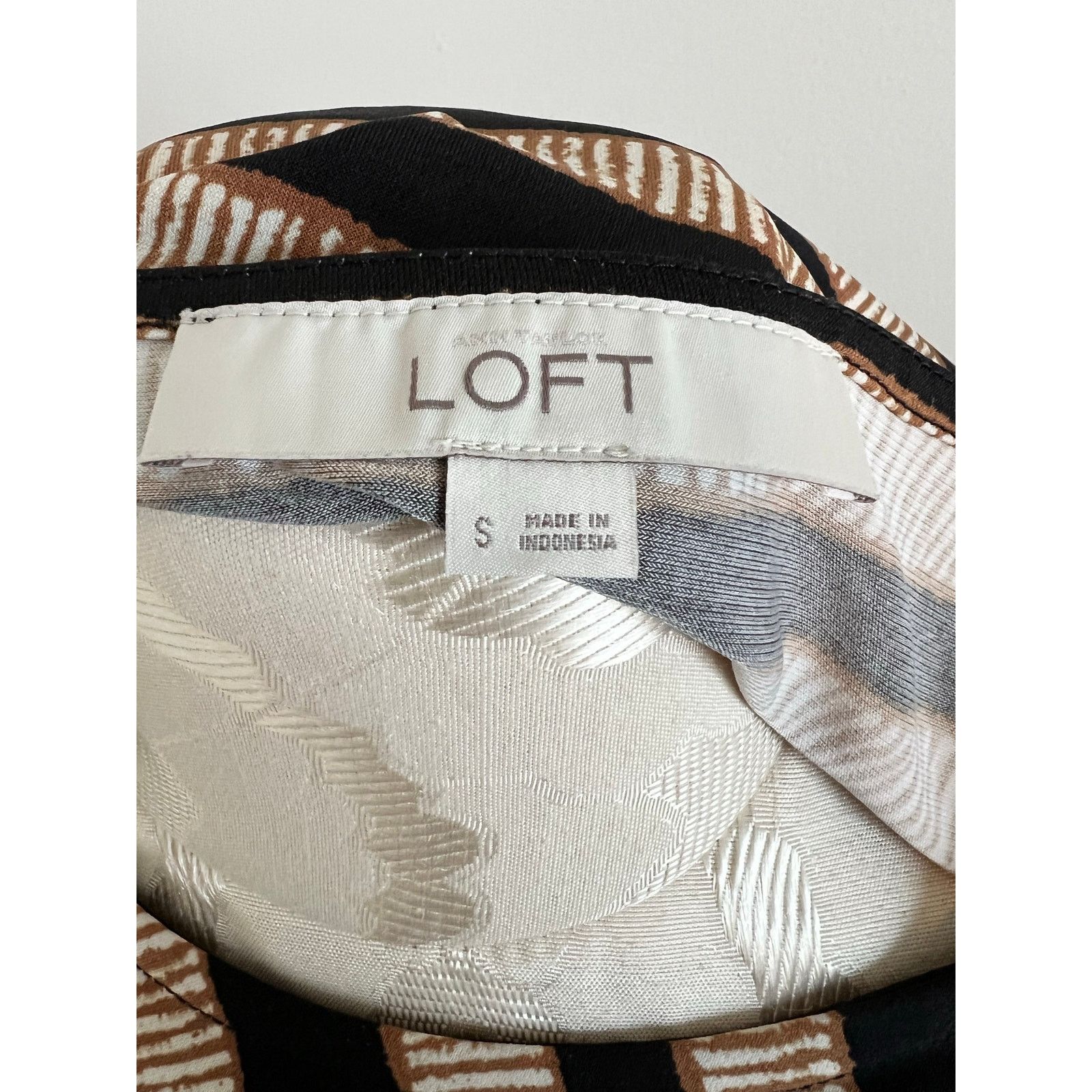 Loft Loft Sleeveless Striped Animal Print Knee Length Dress Small Size S / US 4 / IT 40 - 6 Thumbnail
