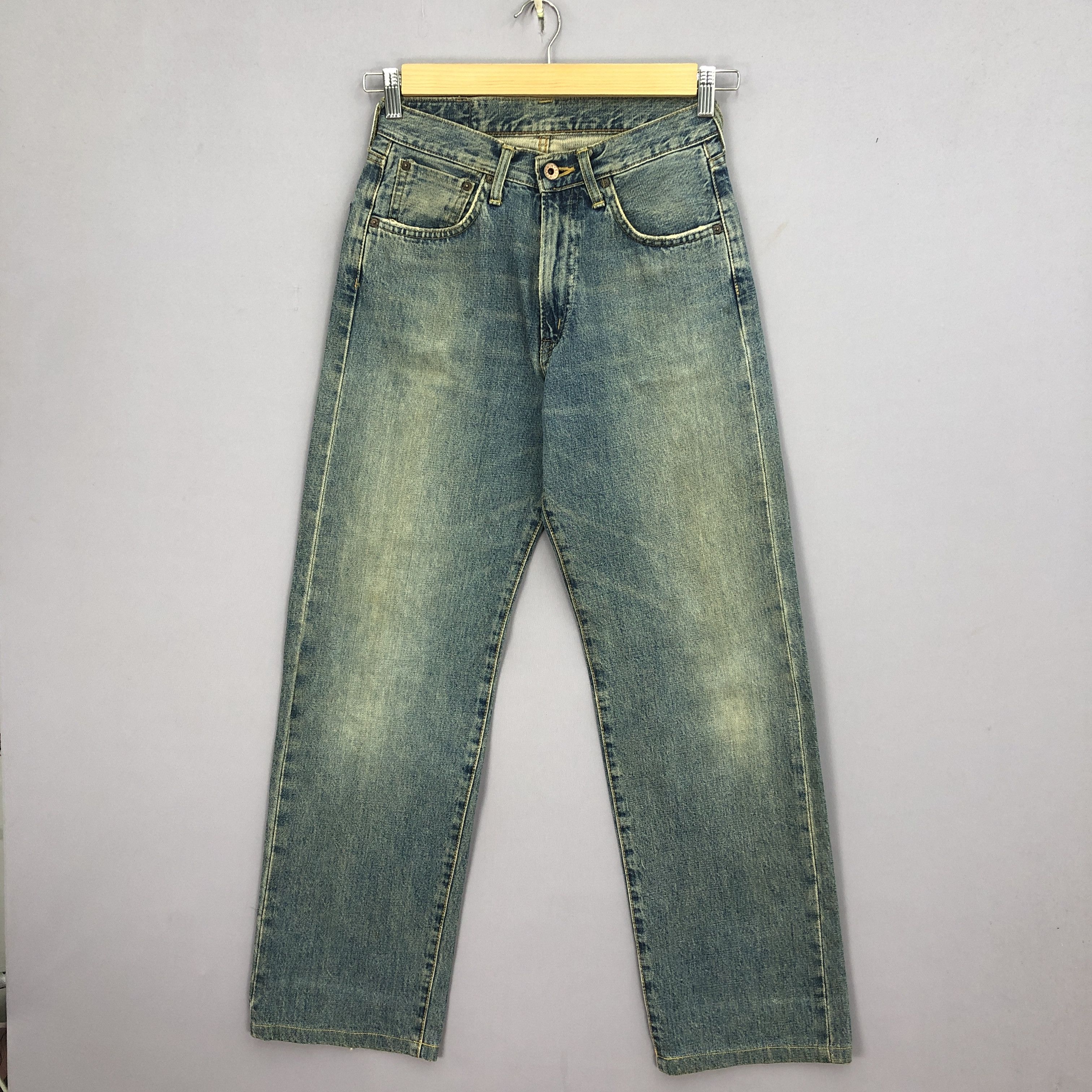 Japanese Brand Vintage 90s Edwin 505x Selvedge Jeans Mud Wash Redline Denim Size 26" / US 2 / IT 38 - 1 Thumbnail