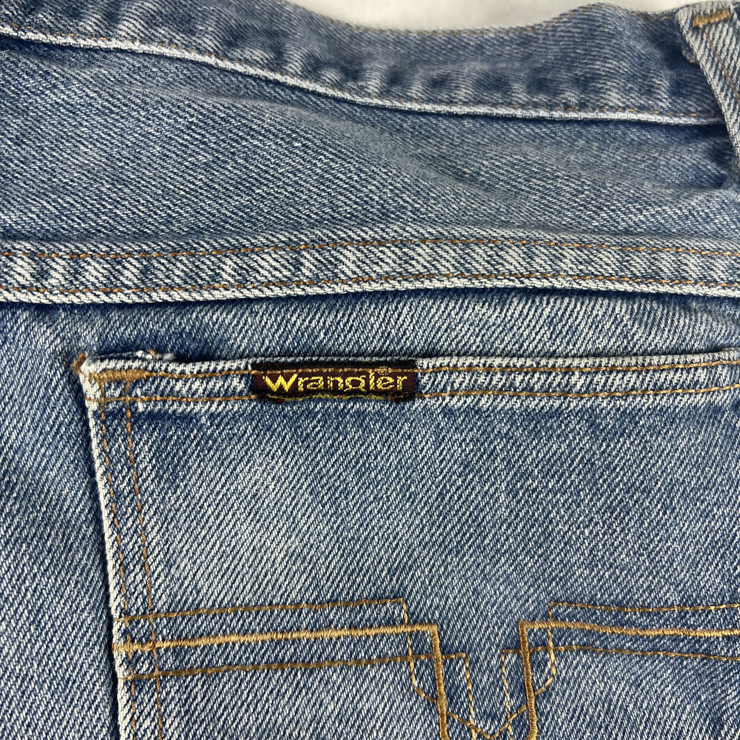 Wrangler VTG Wrangler Shorts Faded Cut Off Denim Jorts Talon Zipper Size US 30 / EU 46 - 8 Thumbnail