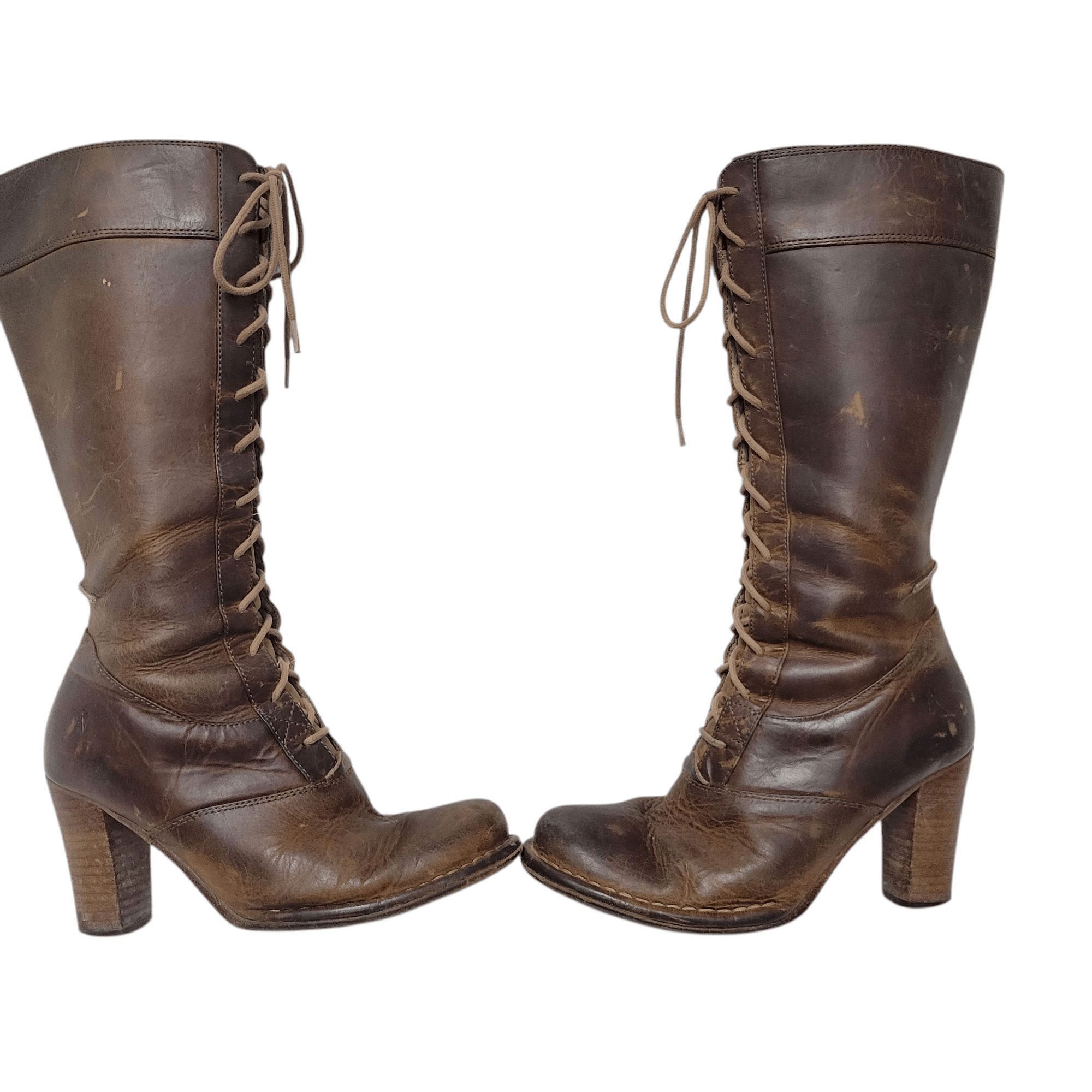 Frye Frye Villager Lace-Up Handmade Genuine Leather Boots Size 6M Size US 6 / IT 36 - 2 Thumbnail