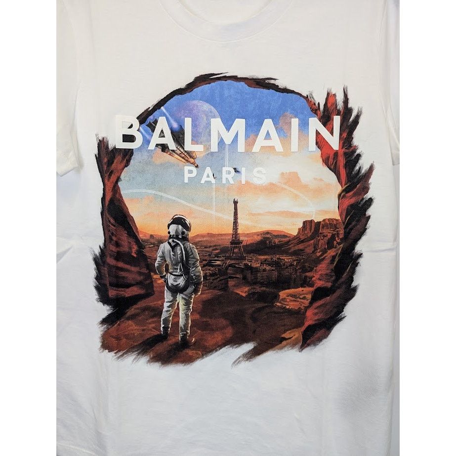 Balmain o1rshd1 Short Sleeve T-Shirt in White Size US S / EU 44-46 / 1 - 5 Thumbnail